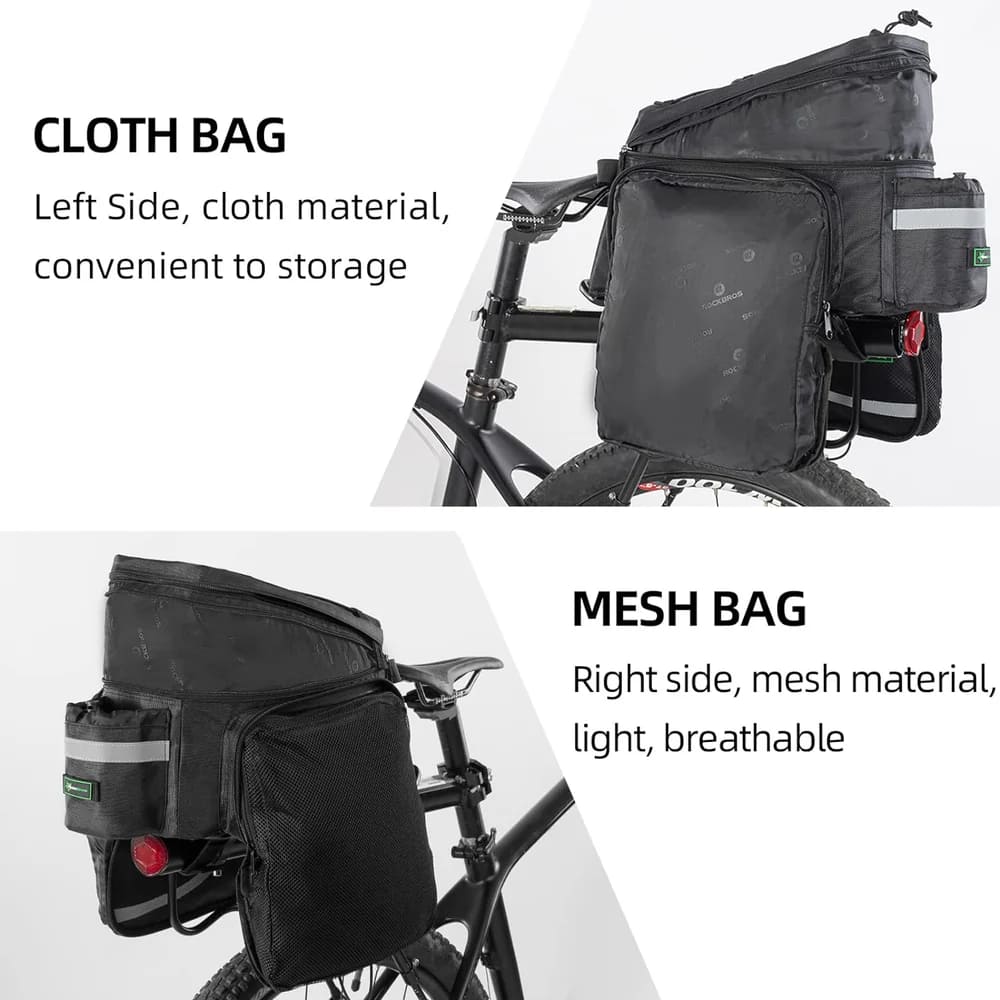 Large Capacity Durable Bike Trunk Bag 13L–25L - OVERLANDERS Outfitter