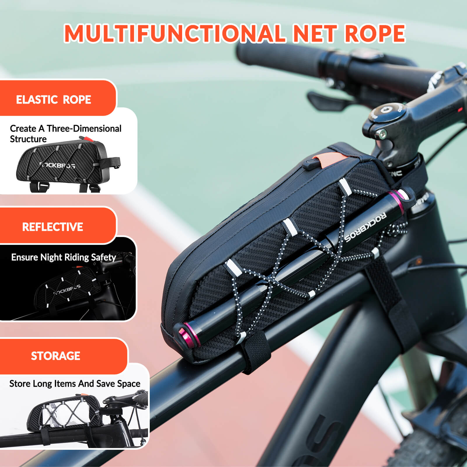 Top Tube Bike Bag with Side Drawstring - 1L - OVERLANDERS Outfitter