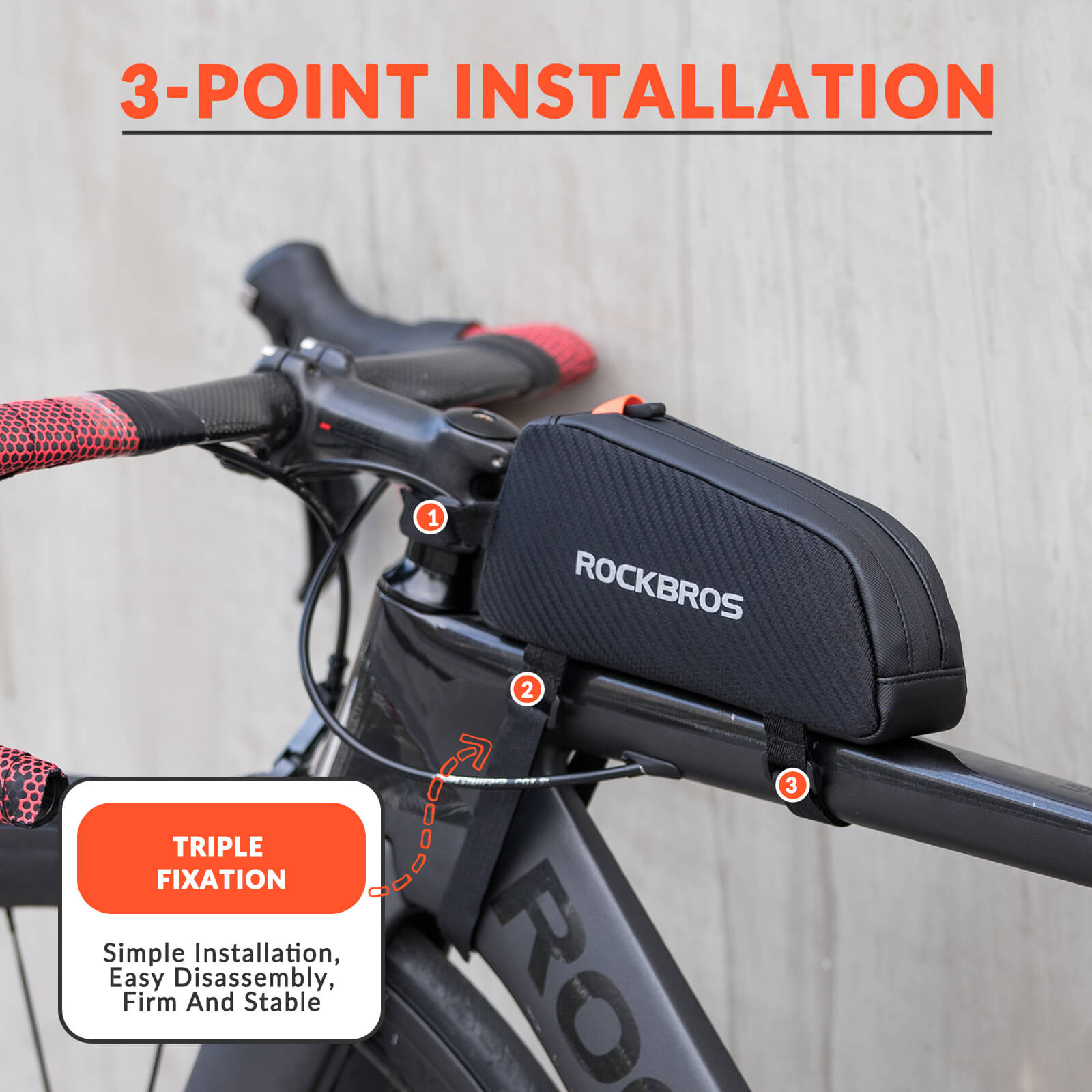 Top Tube Bike Bag with Side Drawstring - 1L - OVERLANDERS Outfitter