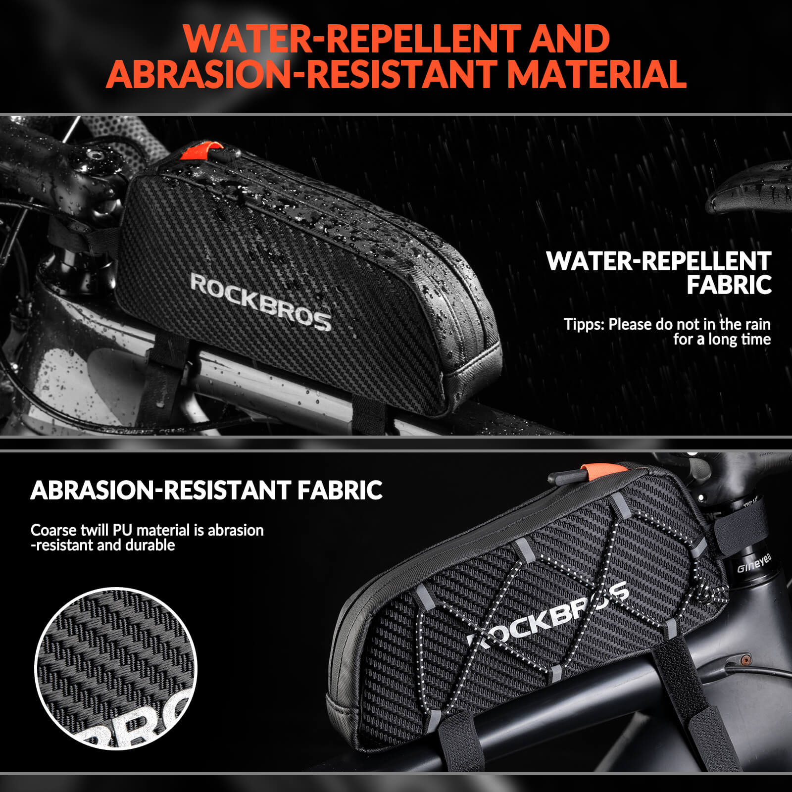 Top Tube Bike Bag with Side Drawstring - 1L - OVERLANDERS Outfitter