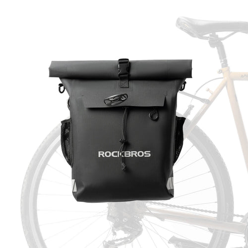2-in-1 Bicycle Rear Rack Bag Backpack - 18L - OVERLANDERS Outfitter