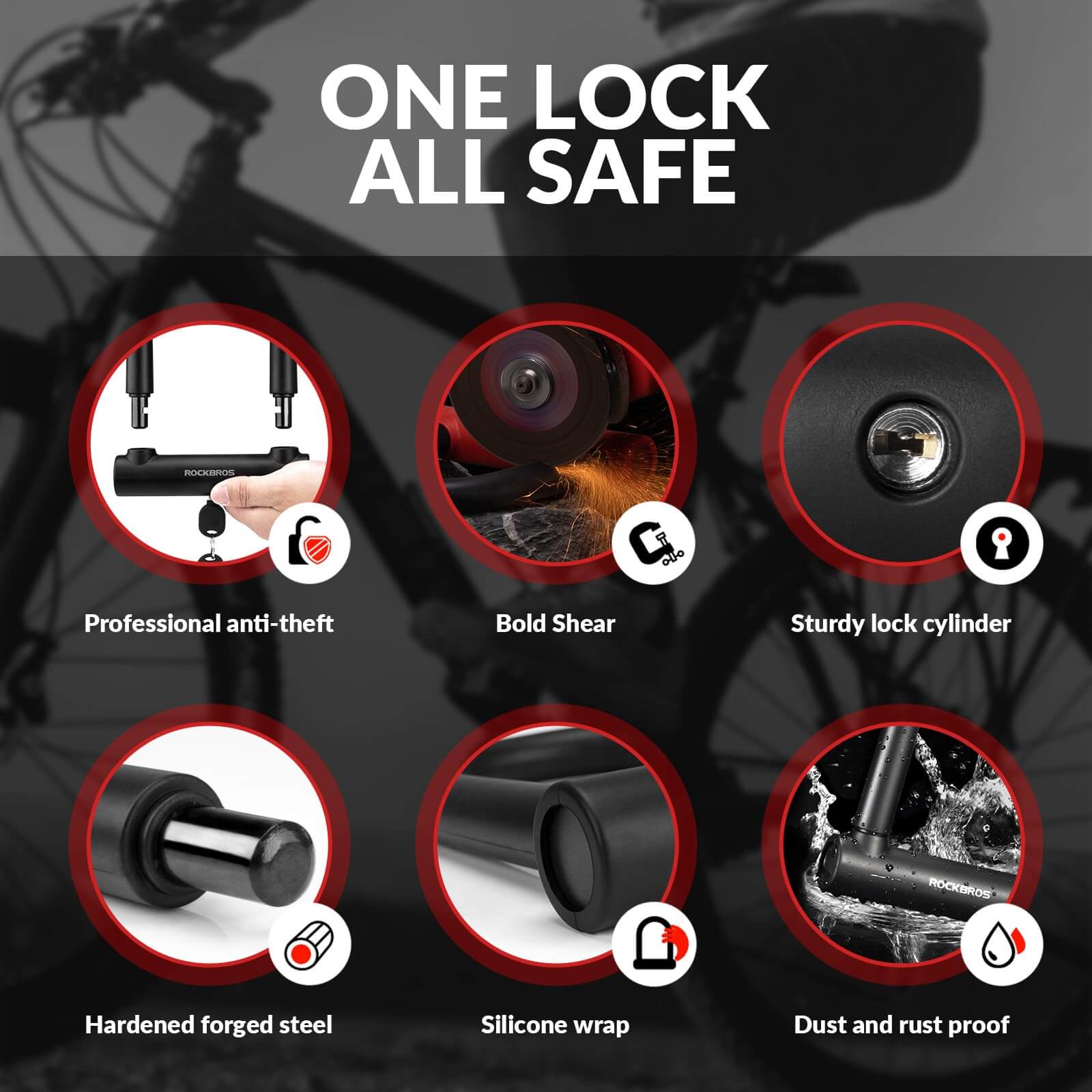 Thickened Anti-Cut U-Lock - OVERLANDERS Outfitter