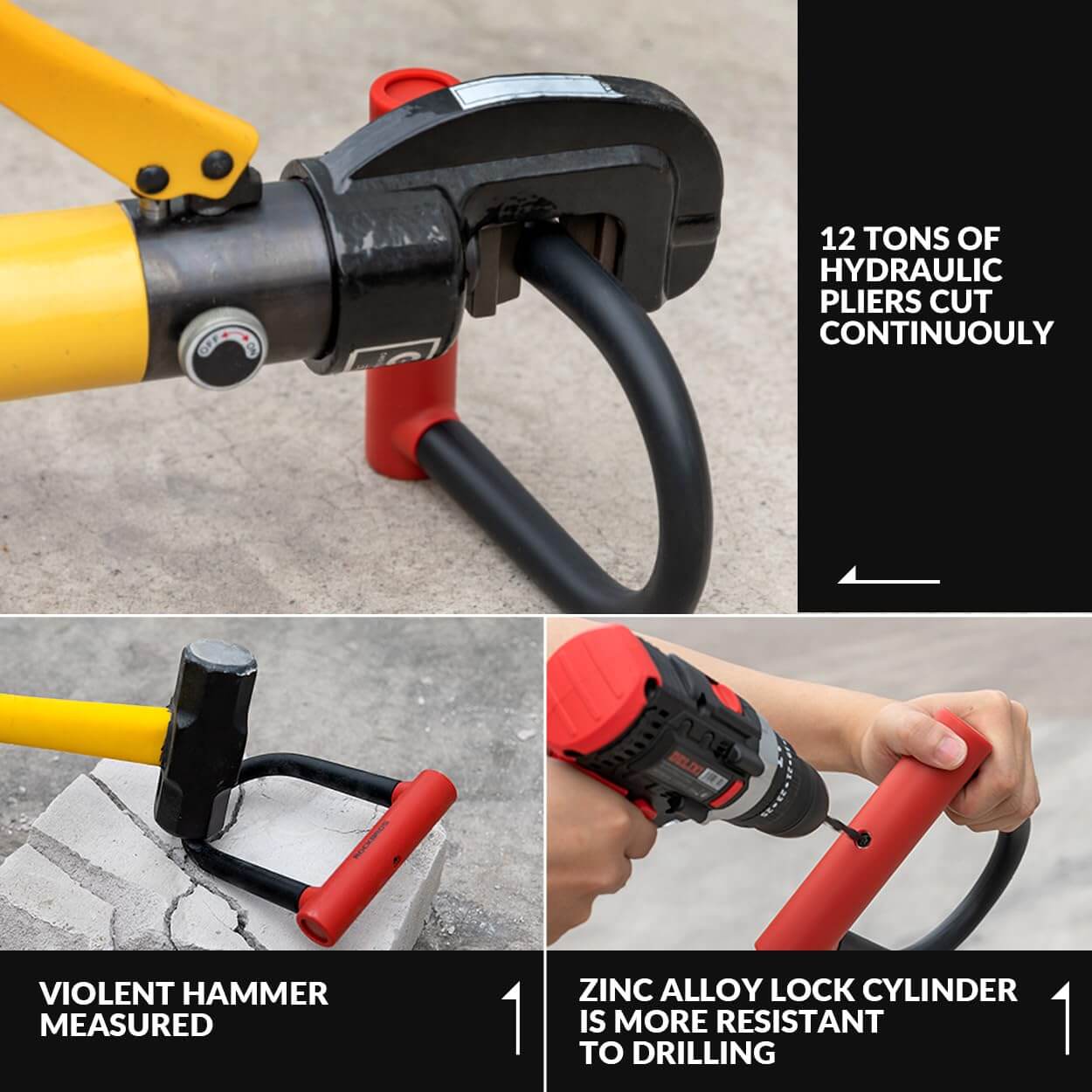 Thickened Anti-Cut U-Lock - OVERLANDERS Outfitter