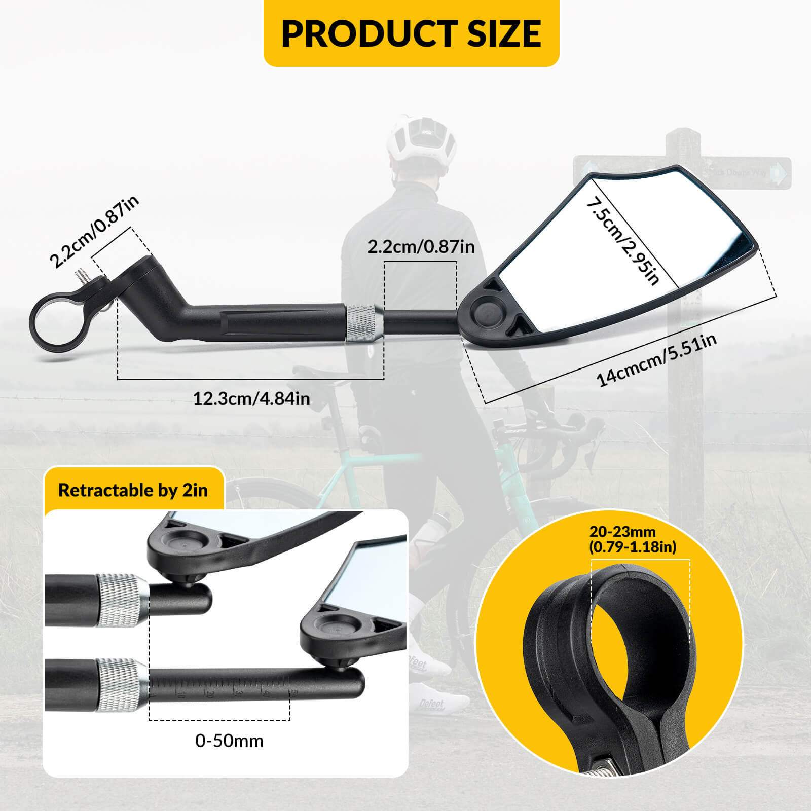 Anti-Glare Bike Mirror - OVERLANDERS Outfitter