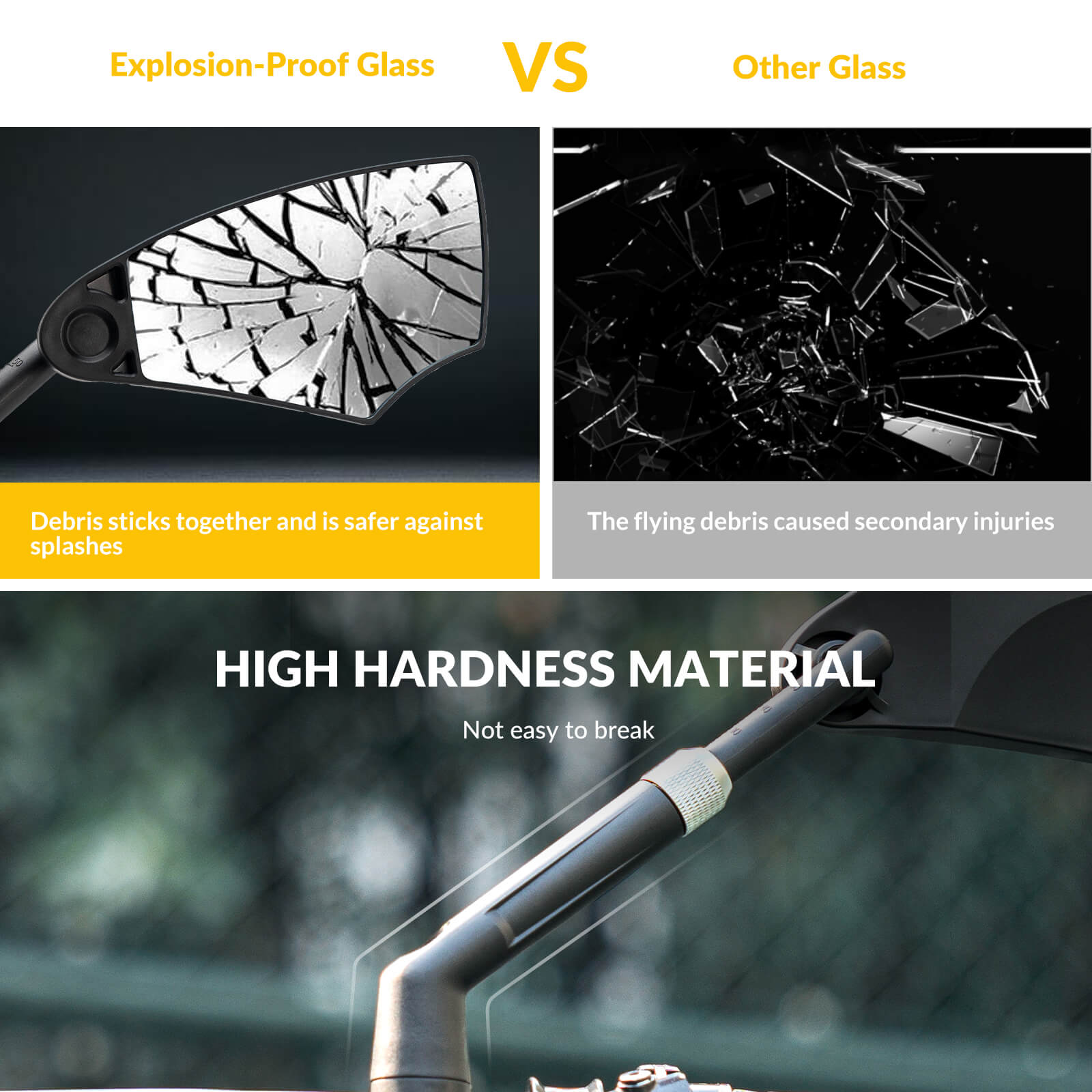 Anti-Glare Bike Mirror - OVERLANDERS Outfitter