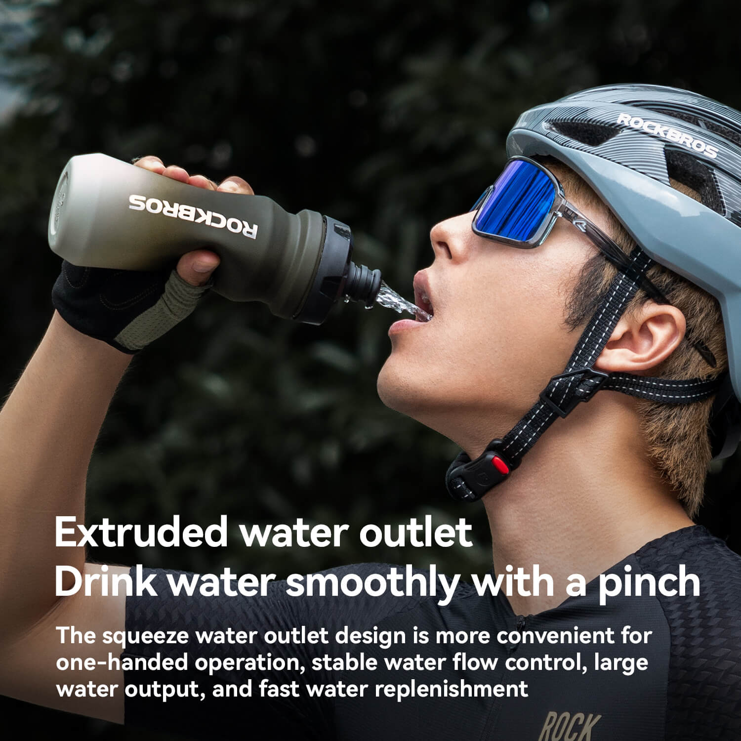 Bike Water Bottle with Soft-Touch Grip & Pull-Top Lid - 600/750ml - OVERLANDERS Outfitter