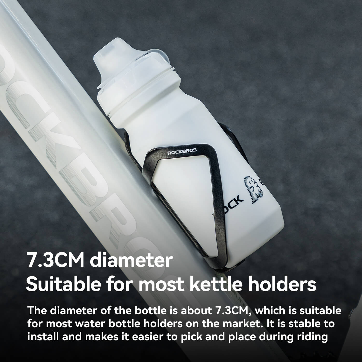 Bike Water Bottle with Soft-Touch Grip & Pull-Top Lid - 600/750ml - OVERLANDERS Outfitter