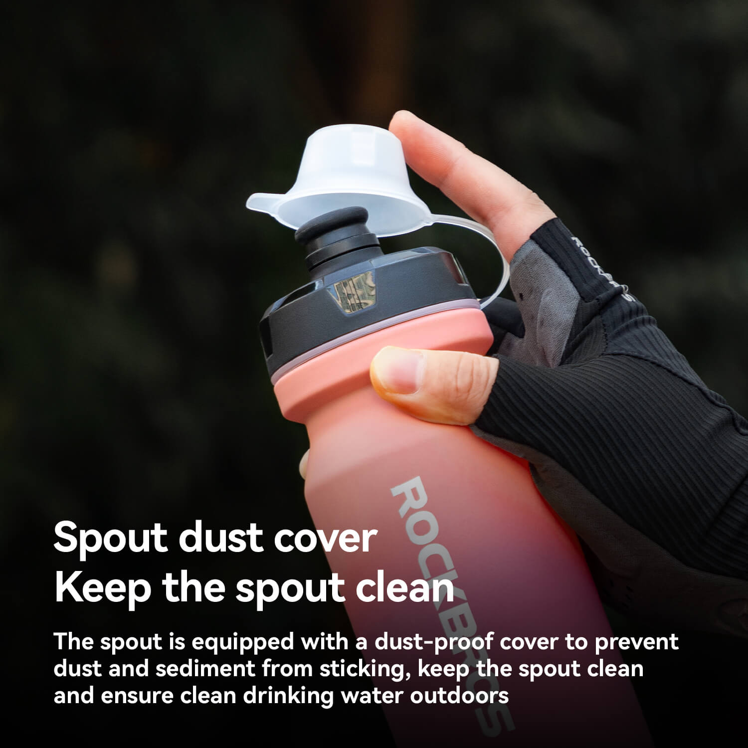 Bike Water Bottle with Soft-Touch Grip & Pull-Top Lid - 600/750ml - OVERLANDERS Outfitter