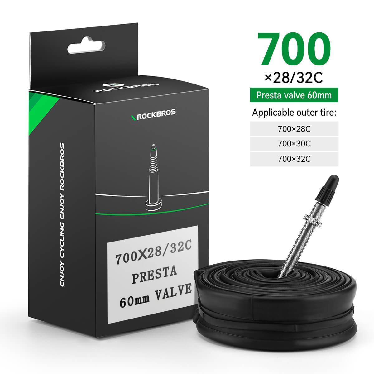 700C Road Bike Inner Tube 23–35C Presta & Schrader Valve - OVERLANDERS Outfitter