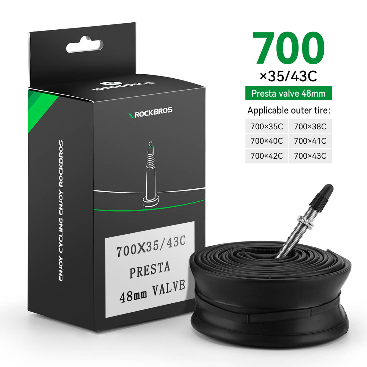 700C Road Bike Inner Tube 23–35C Presta & Schrader Valve - OVERLANDERS Outfitter
