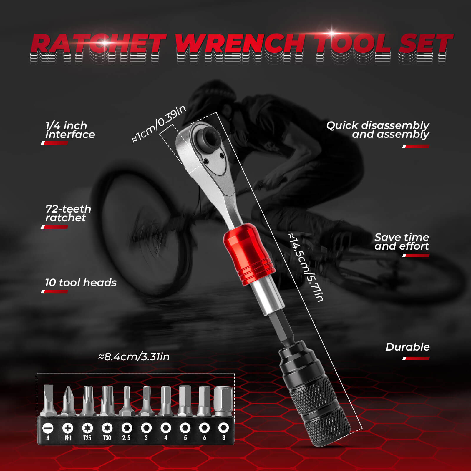 72-Tooth Bike Ratchet Wrench Set - OVERLANDERS Outfitter