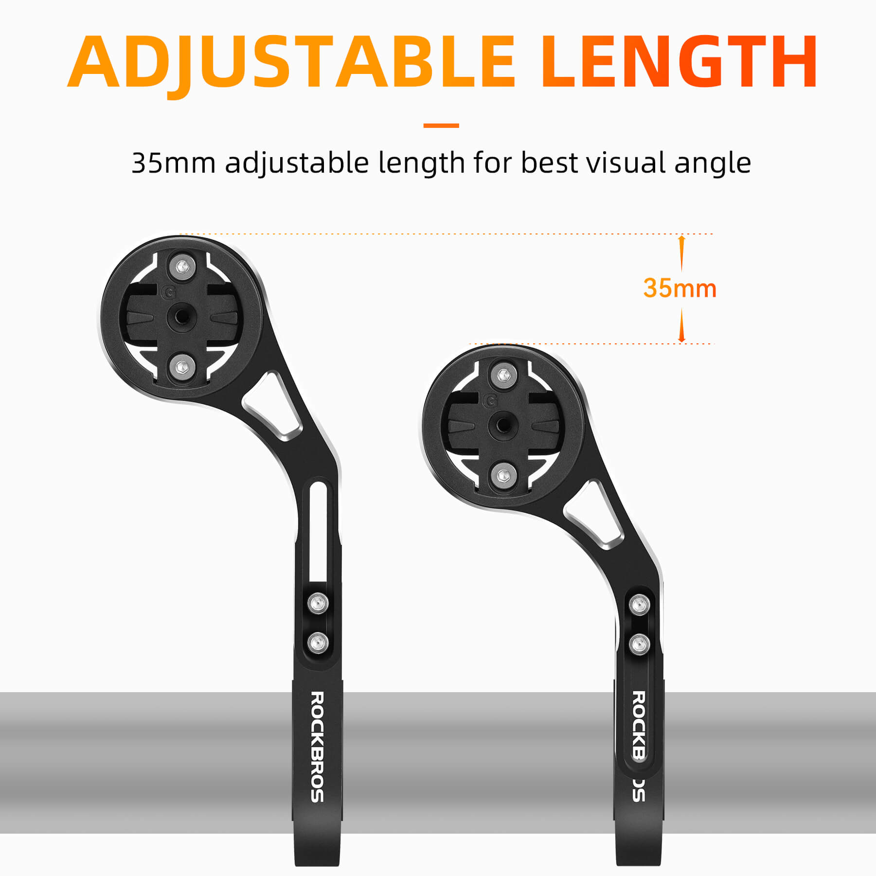 Adjustable Bike Computer Mount with Extendable Design - OVERLANDERS Outfitter