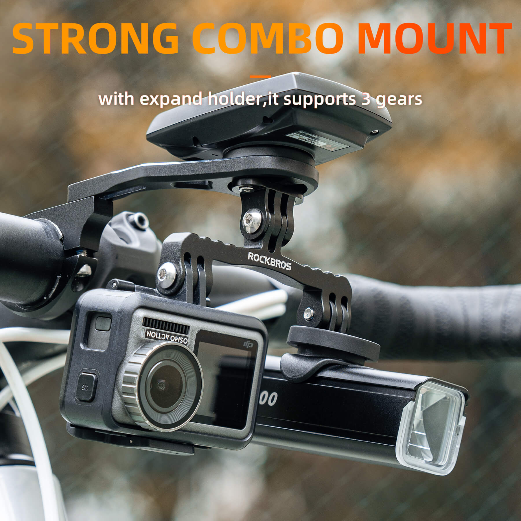 Adjustable Bike Computer Mount with Extendable Design - OVERLANDERS Outfitter