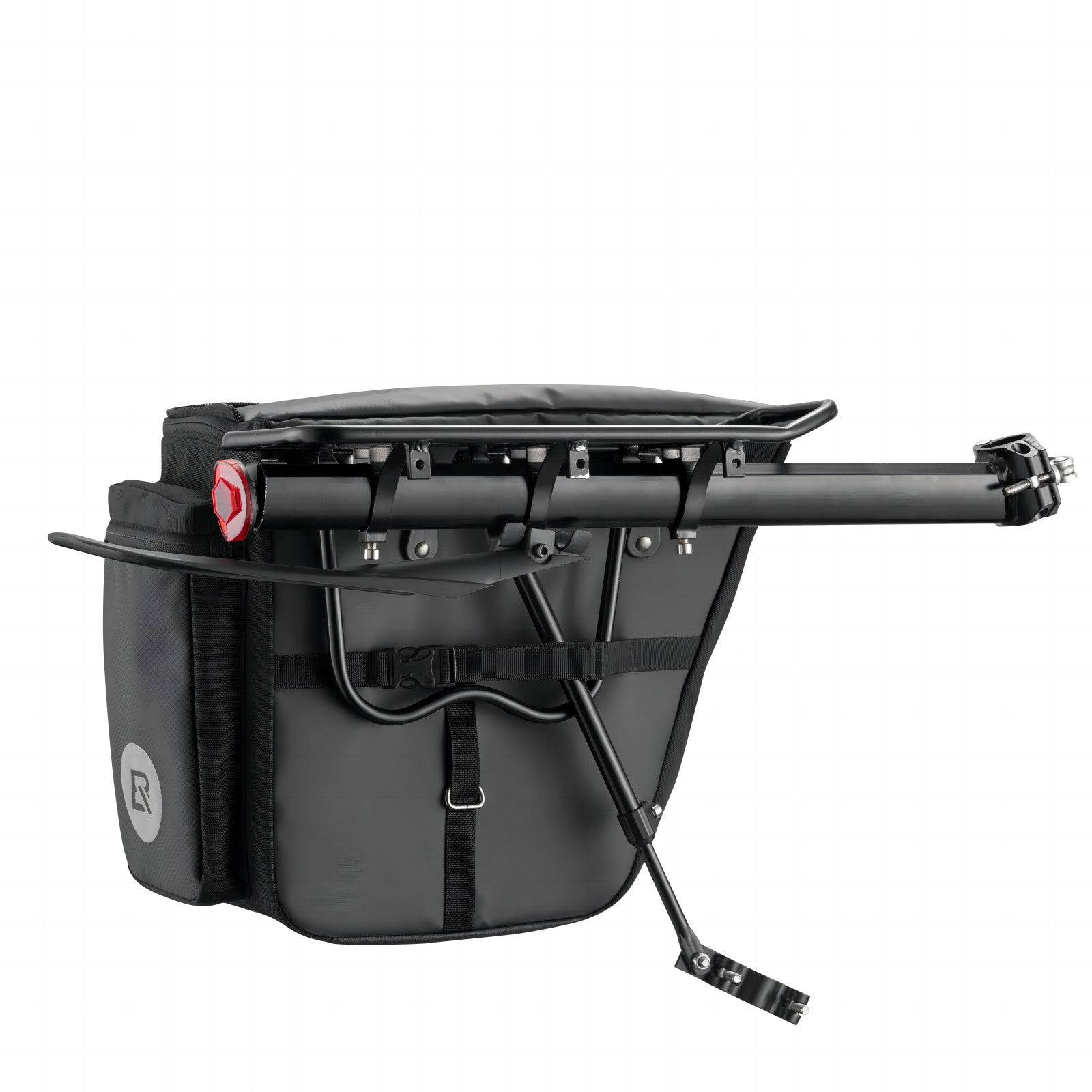 Rear Bicycle Cargo Rack with Mudguard Tool-Free Quick Install - OVERLANDERS Outfitter