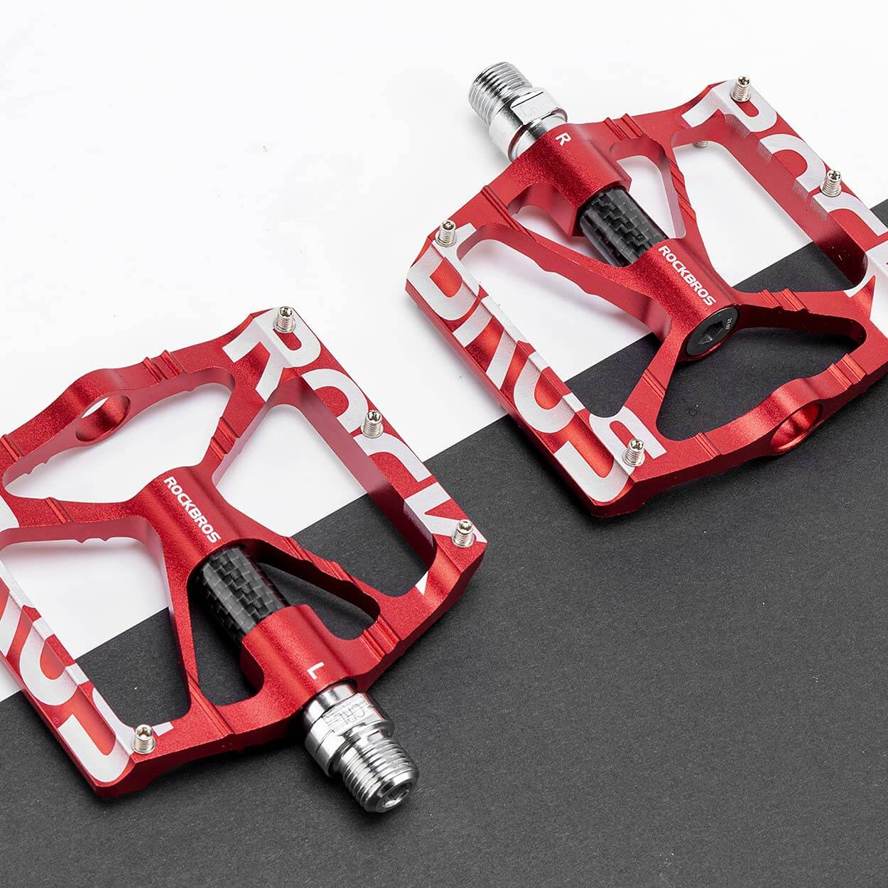 ROCKBROS Aluminum Bike Pedals Non-Slip 9/16 Platform MTB Pedals - OVERLANDERS Outfitter