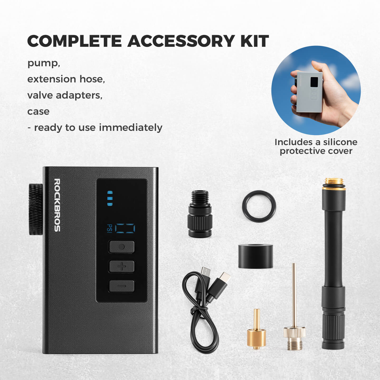AS240 PRO Mini Electric Bike Pump - OVERLANDERS Outfitter