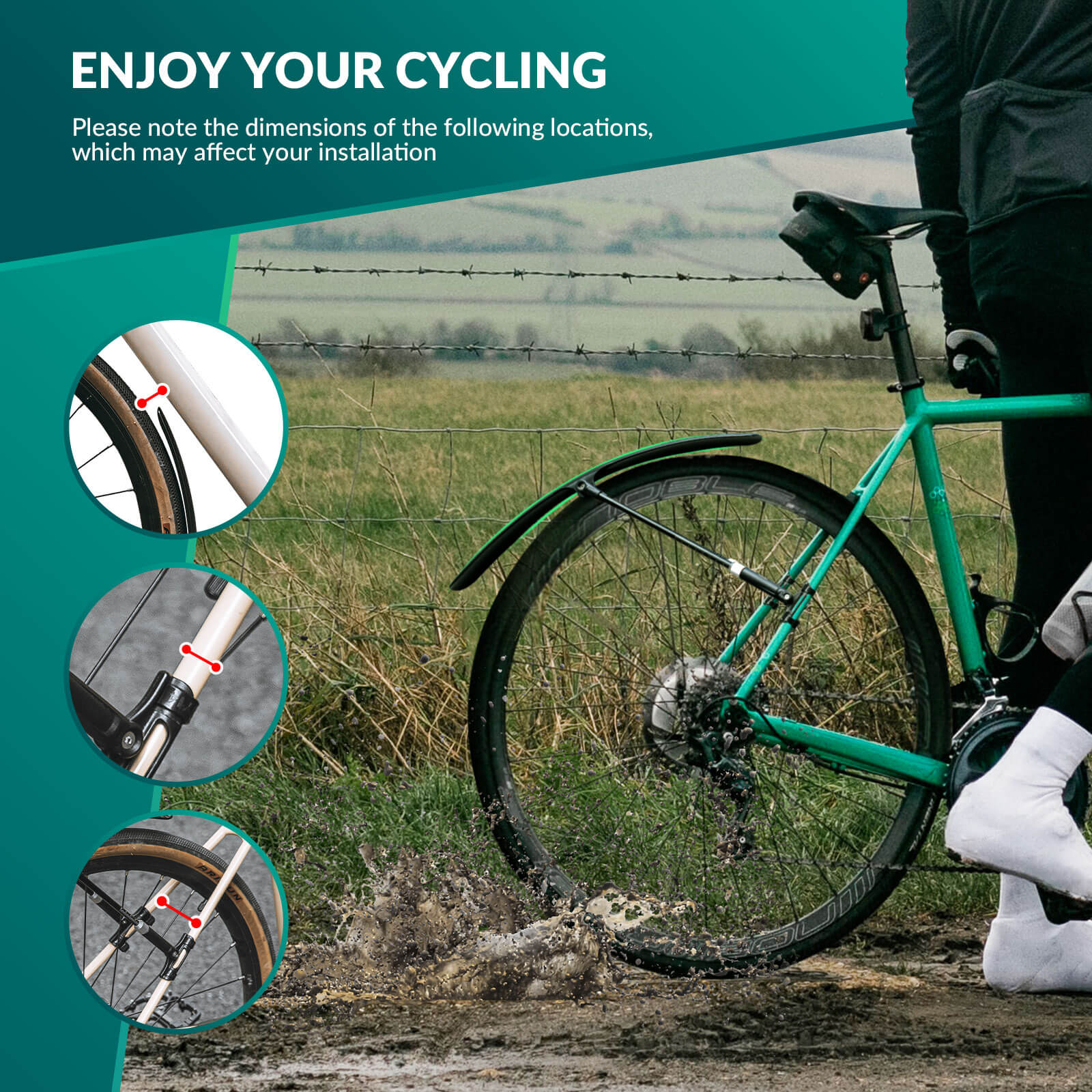 Bike Fenders for 700C Road Bikes – Quick-Release Mud Guards - OVERLANDERS Outfitter