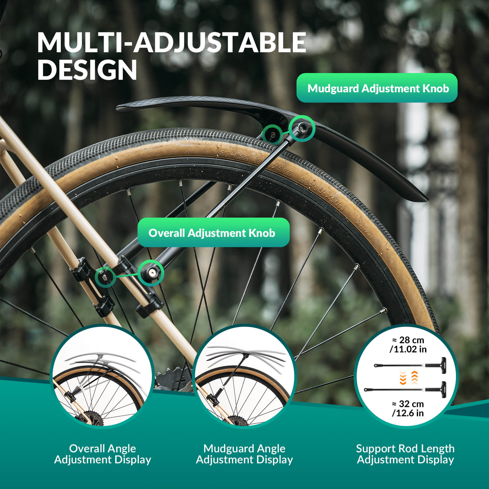 Bike Fenders for 700C Road Bikes – Quick-Release Mud Guards - OVERLANDERS Outfitter