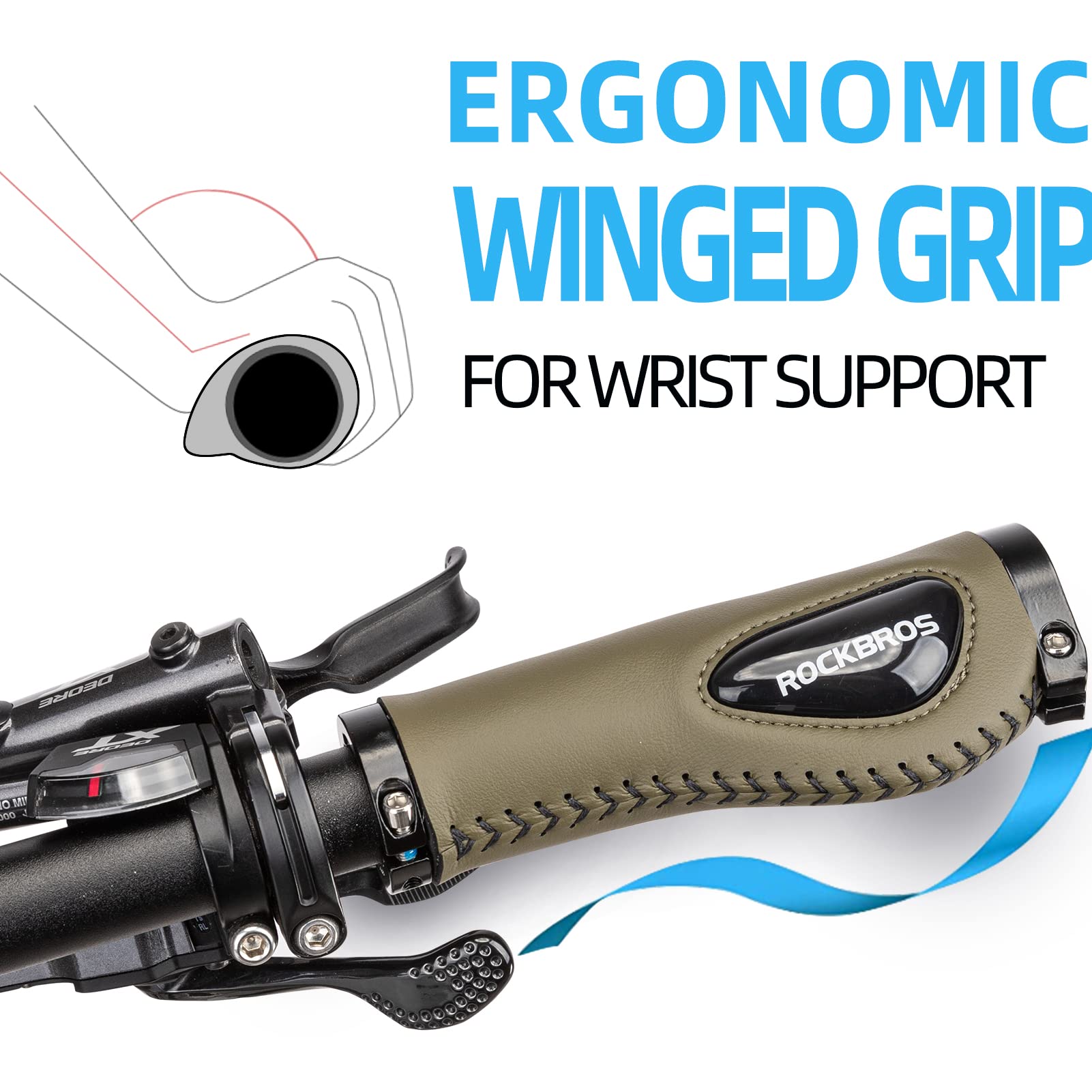 Bike Handle Grips Ergonomics Design Soft Gel Dual Lock - OVERLANDERS Outfitter