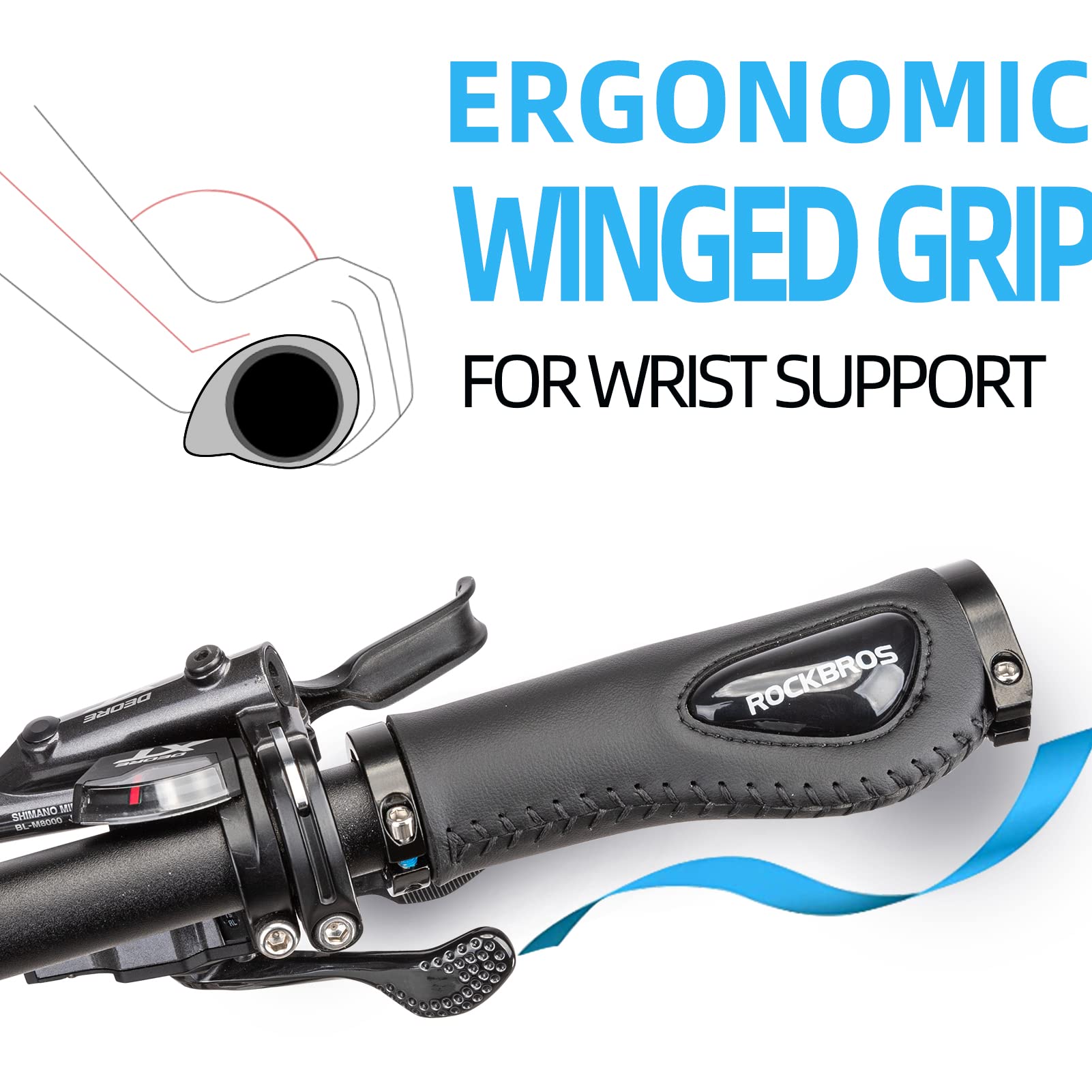 Bike Handle Grips Ergonomics Design Soft Gel Dual Lock - OVERLANDERS Outfitter