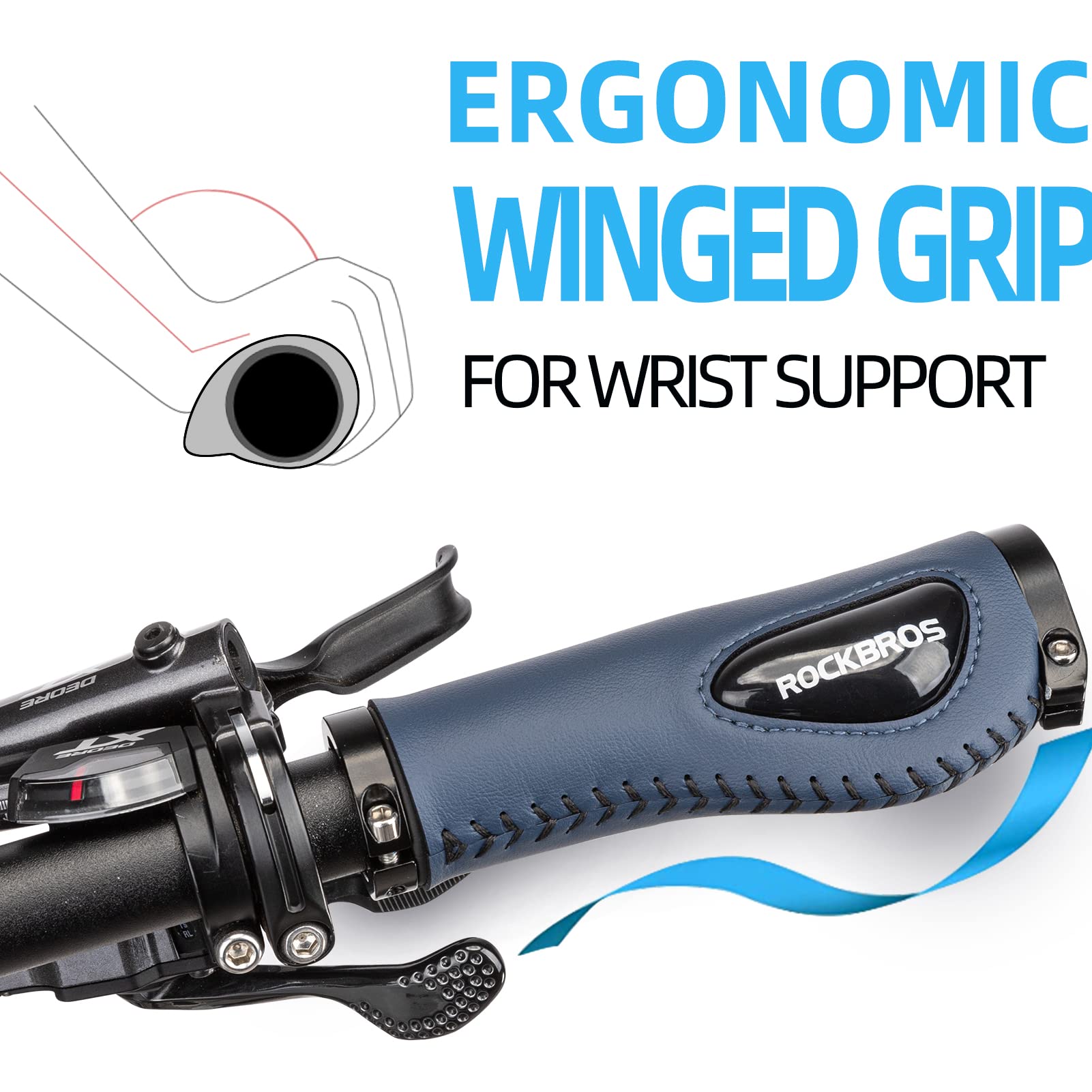 Bike Handle Grips Ergonomics Design Soft Gel Dual Lock - OVERLANDERS Outfitter