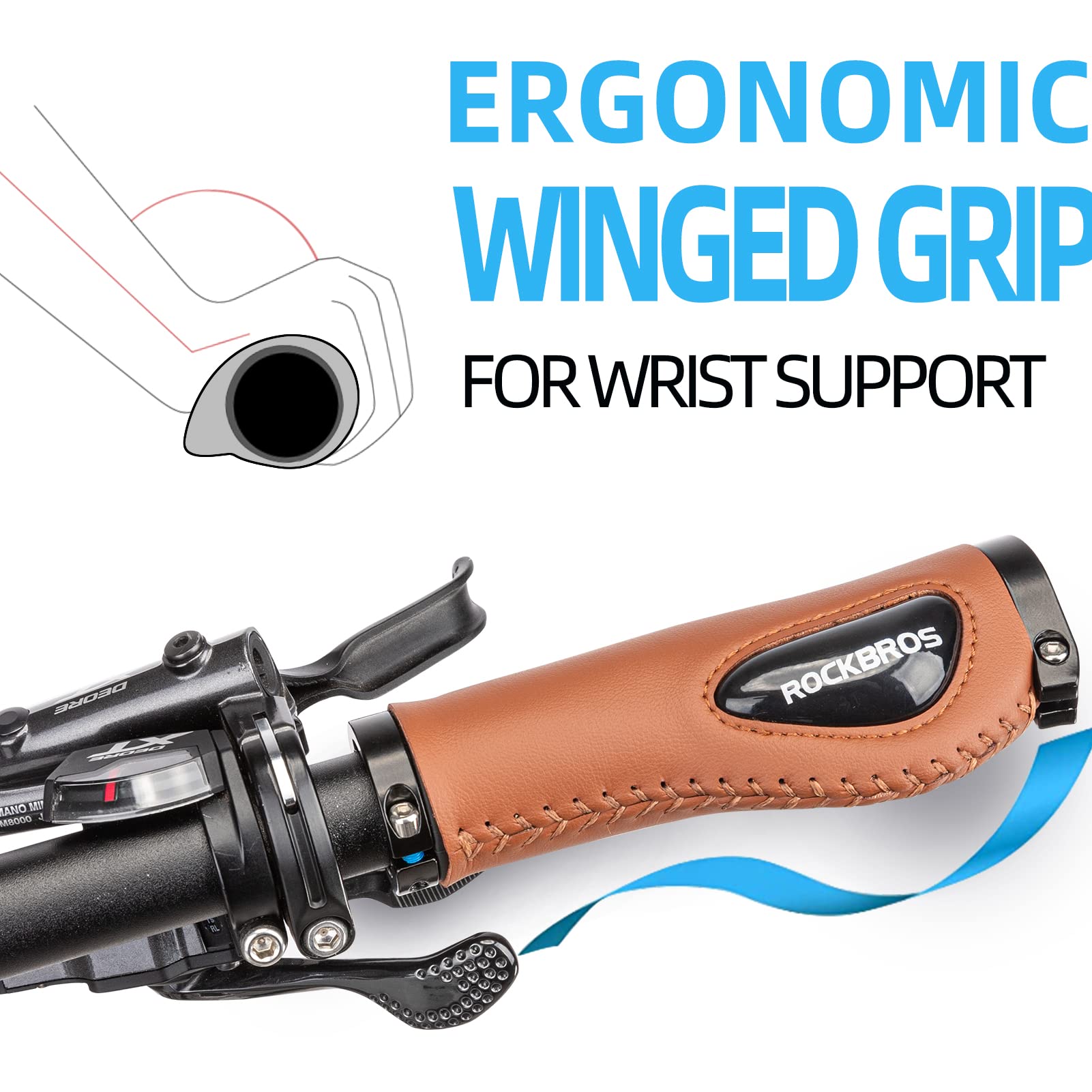 Bike Handle Grips Ergonomics Design Soft Gel Dual Lock - OVERLANDERS Outfitter