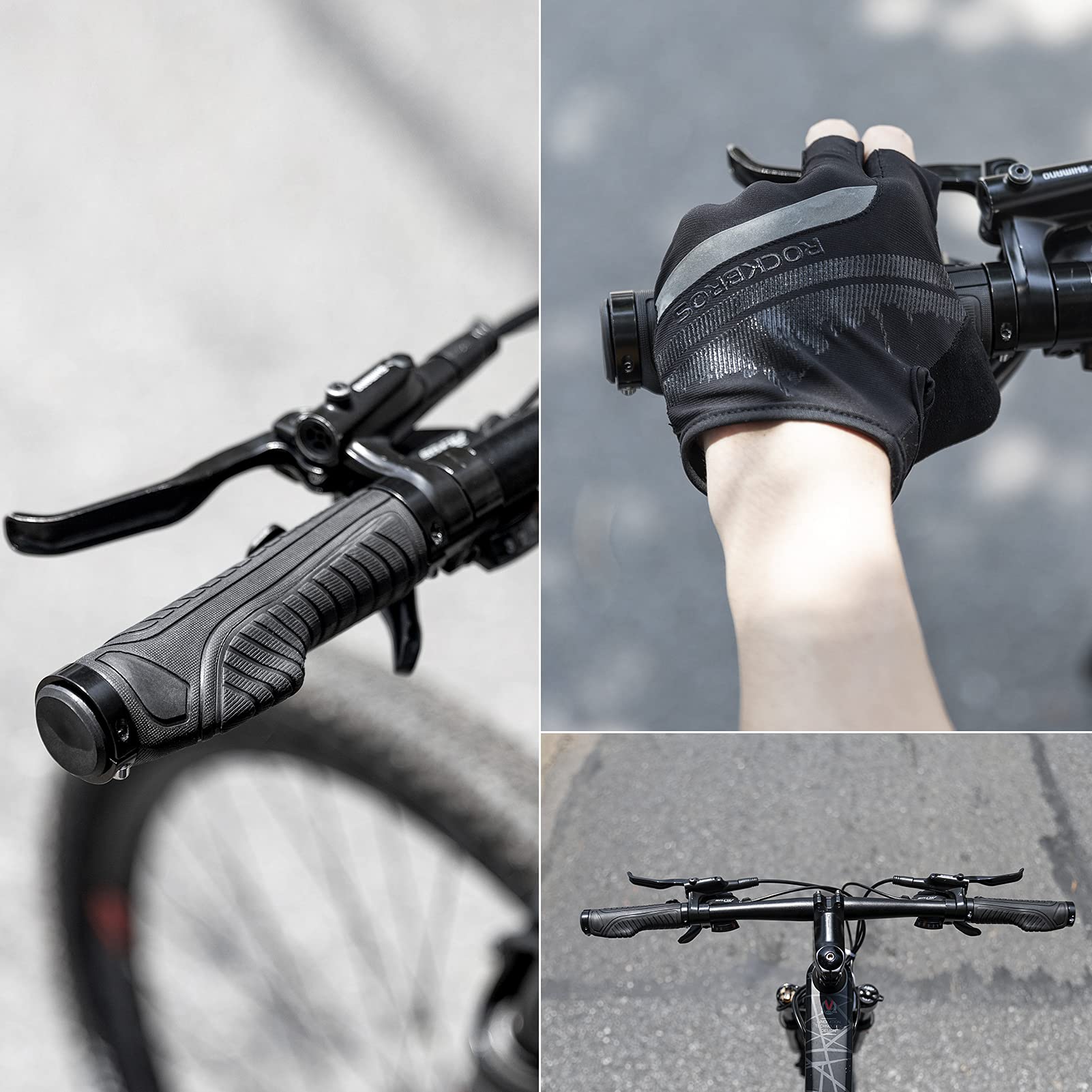 Bike Handle Grips with Double Lock-On Clamps – Aluminum Ends for MTB & BMX - OVERLANDERS Outfitter