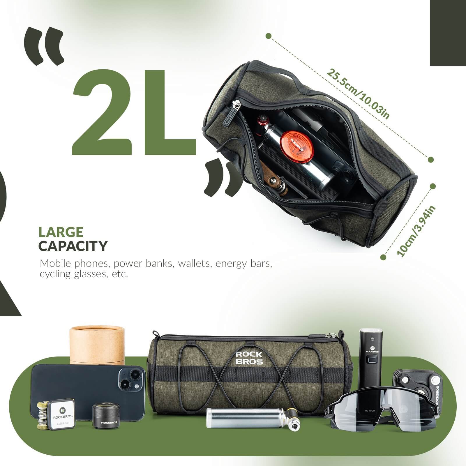 Bike Handlebar Roll Bag - 2L - OVERLANDERS Outfitter