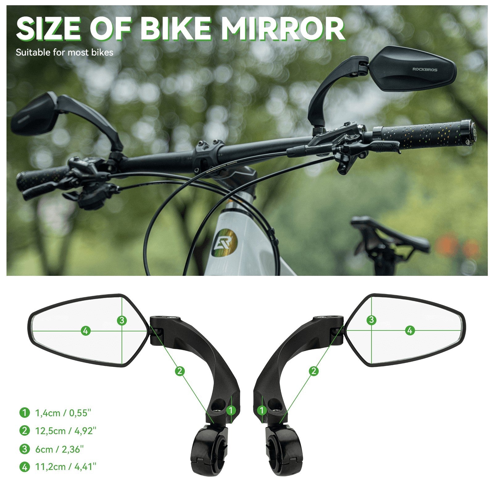 Bike Handlebar Rear View Mirror - OVERLANDERS Outfitter