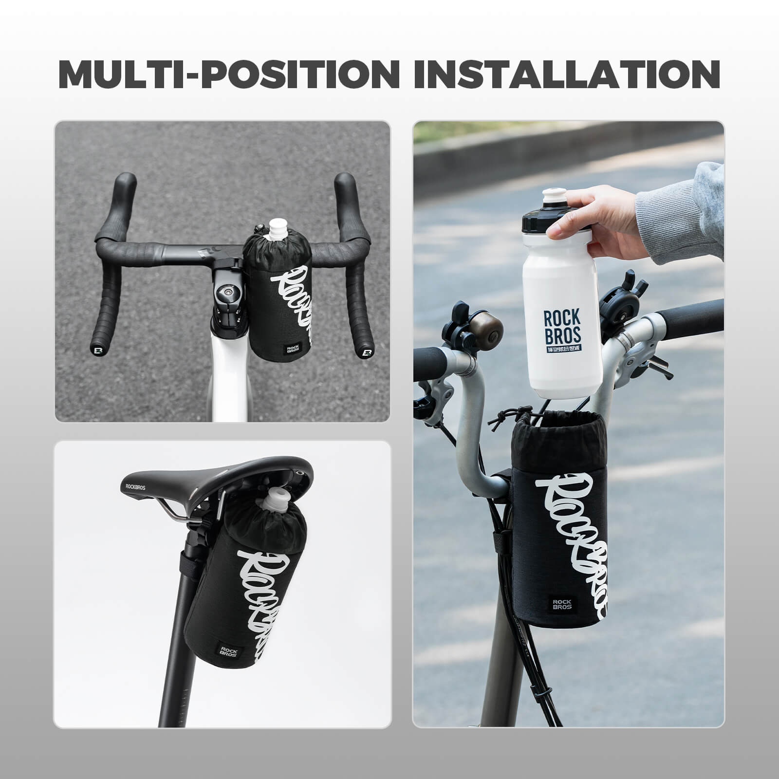 FlashRide Sketch Bike Handlebar Water Bottle Bag - 1L - OVERLANDERS Outfitter