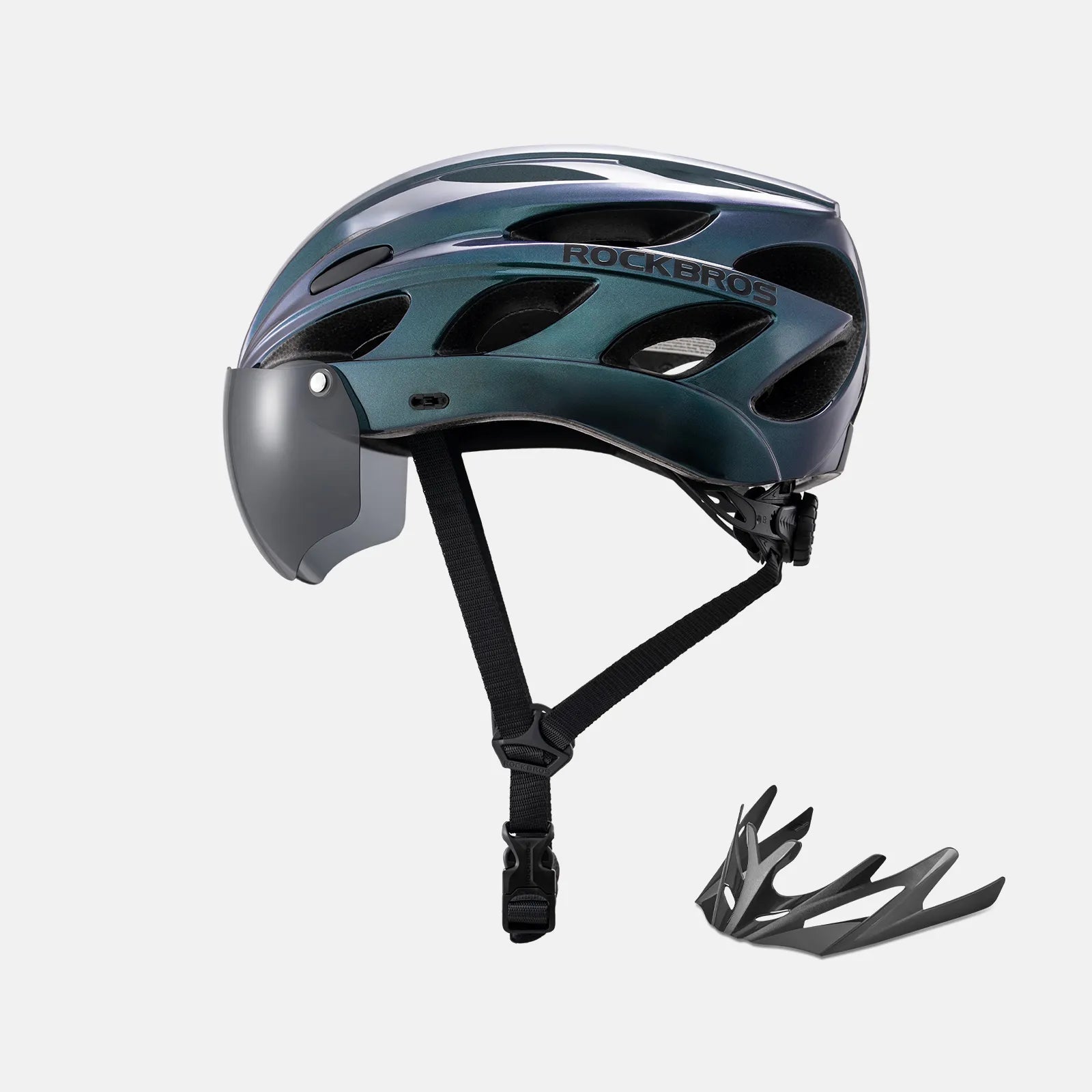 Pottier Bike Helmet with Visor and Goggles - OVERLANDERS Outfitter