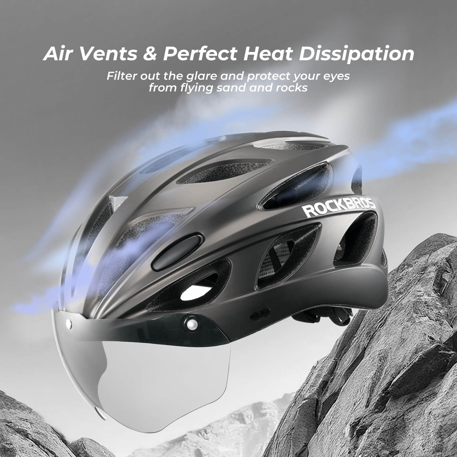 Pottier Bike Helmet with Visor and Goggles - OVERLANDERS Outfitter