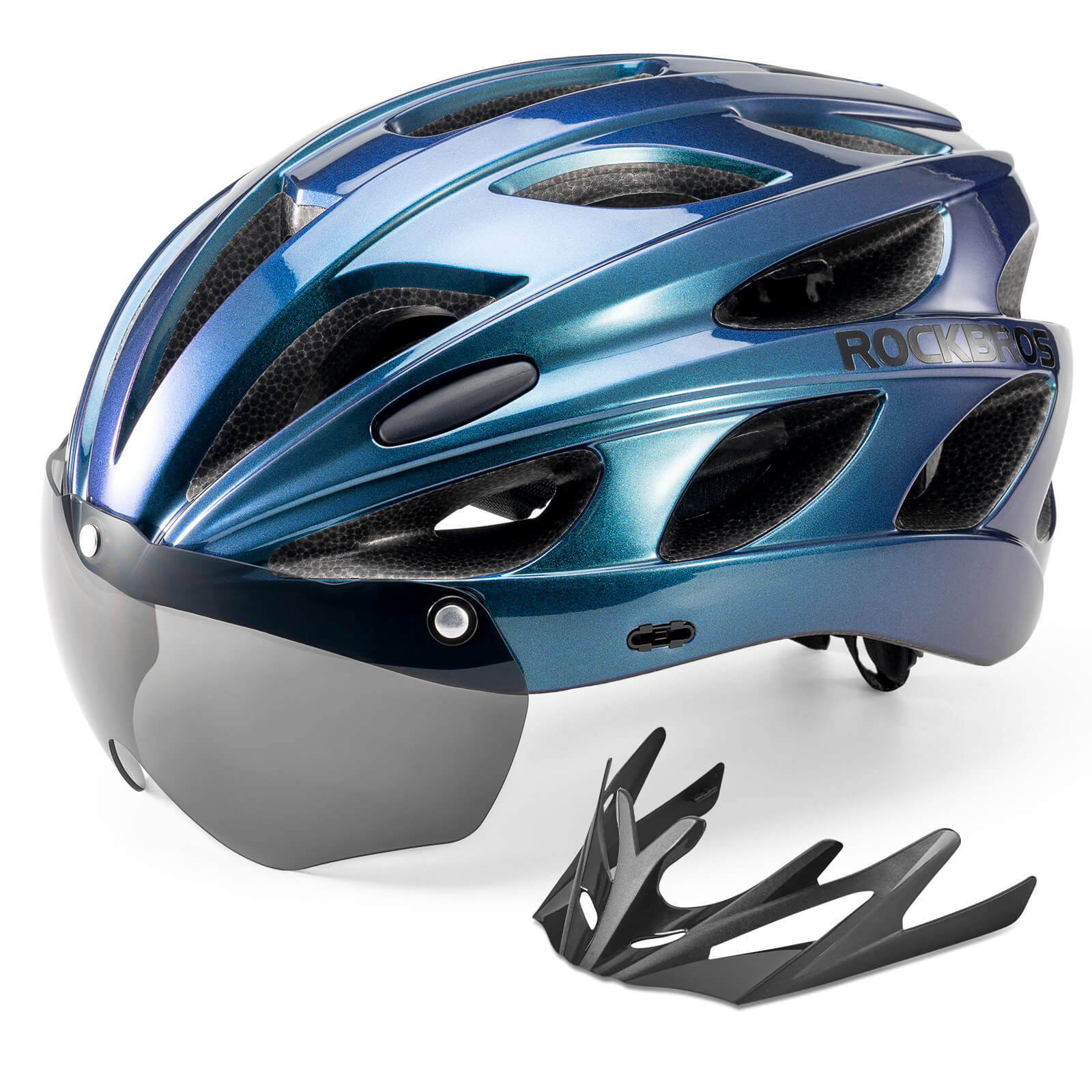 Pottier Bike Helmet with Visor and Goggles - OVERLANDERS Outfitter