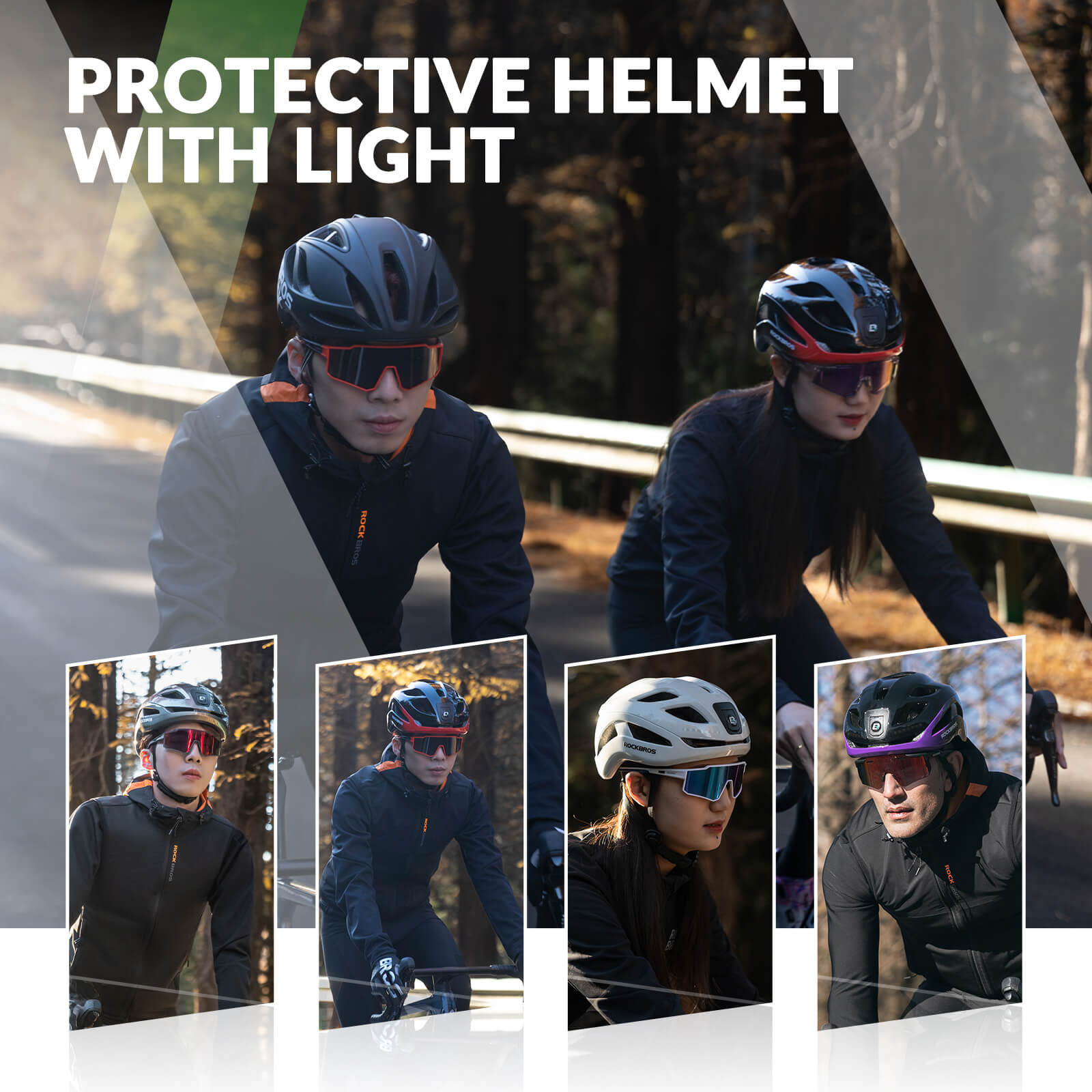 Bike Helmet with LED Front and Rear Light - OVERLANDERS Outfitter