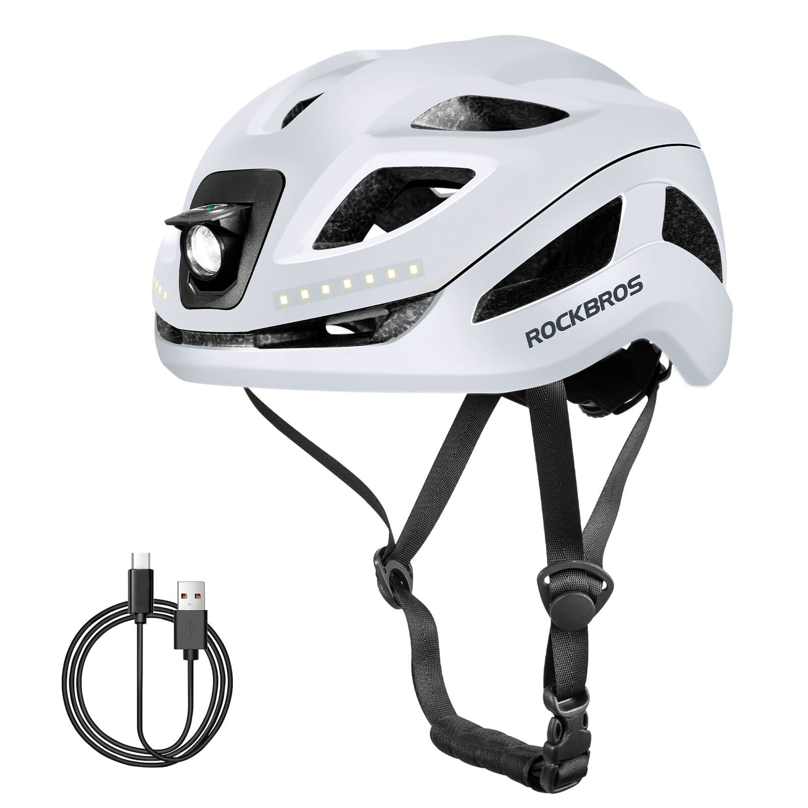 Bike Helmet with LED Front and Rear Light - OVERLANDERS Outfitter