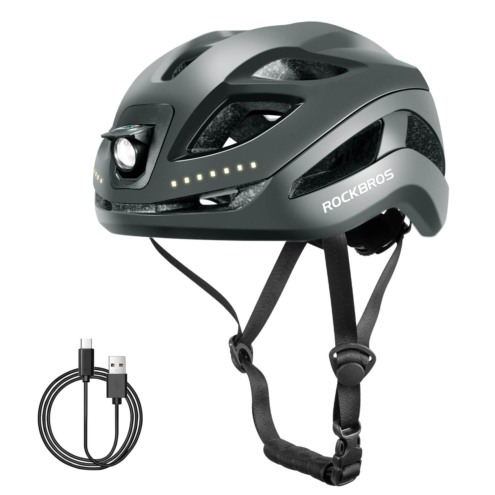 Bike Helmet with LED Front and Rear Light - OVERLANDERS Outfitter