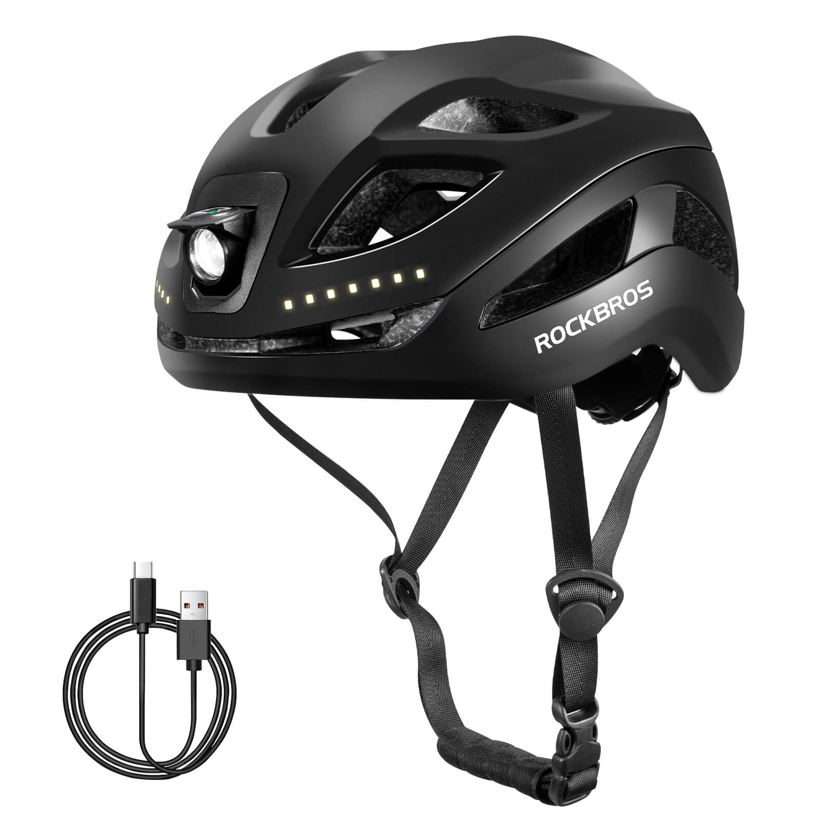 Bike Helmet with LED Front and Rear Light - OVERLANDERS Outfitter