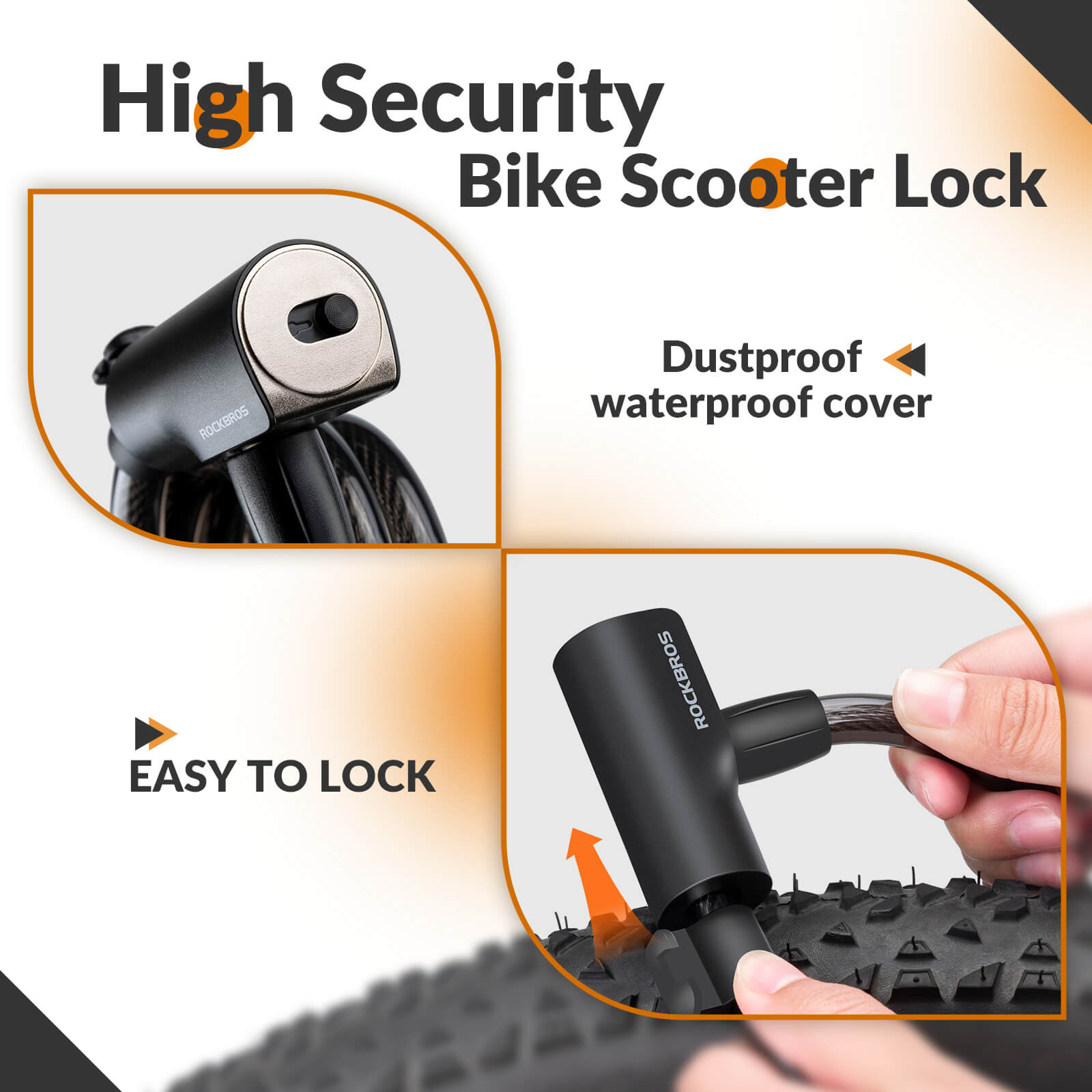 Bike Lock with Key - OVERLANDERS Outfitter
