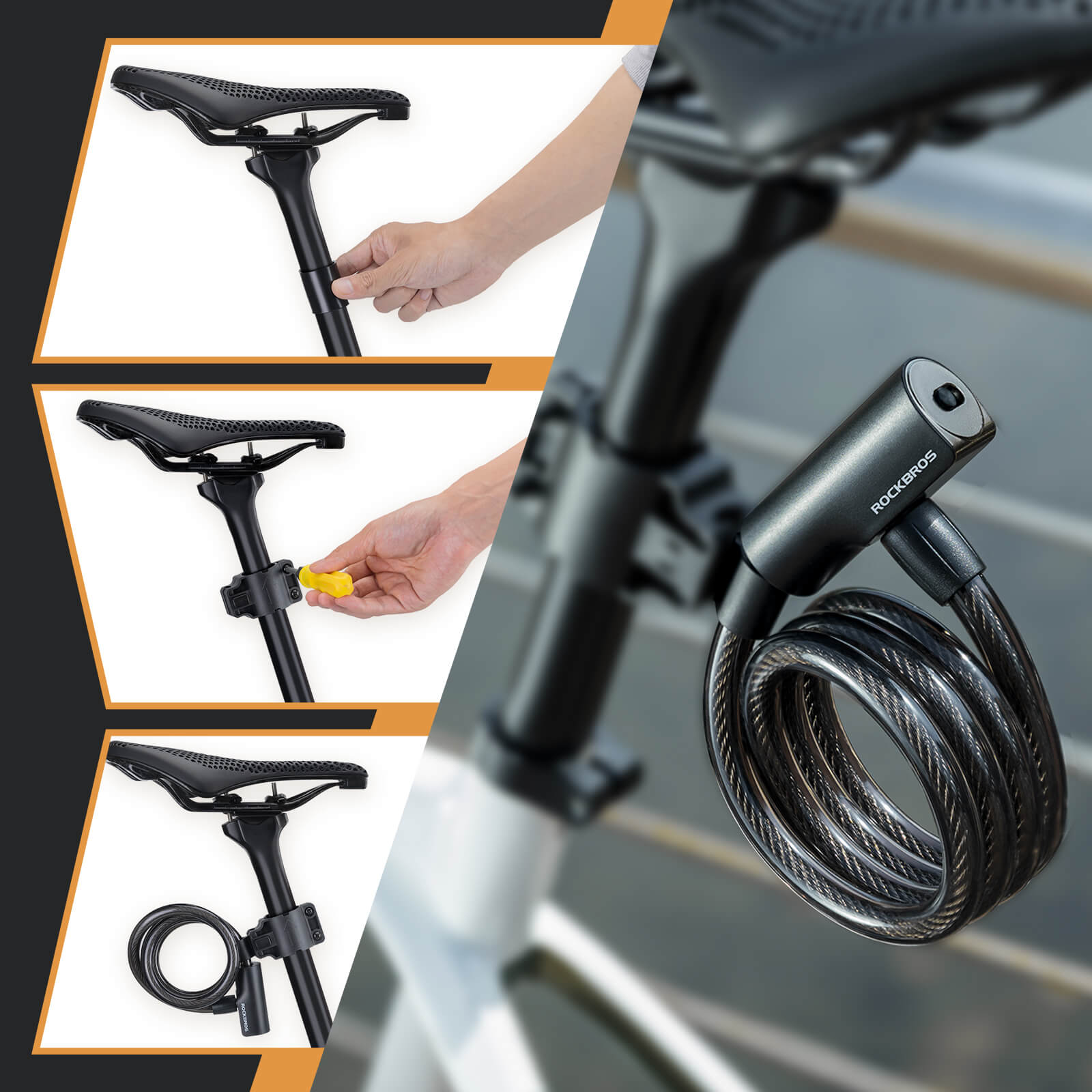 Bike Lock with Key - OVERLANDERS Outfitter