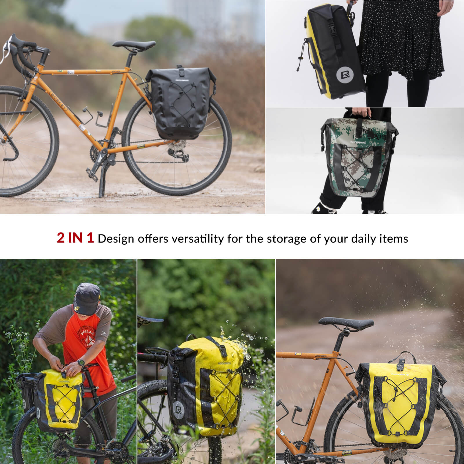 Waterproof Bike Pannier - 27L - OVERLANDERS Outfitter