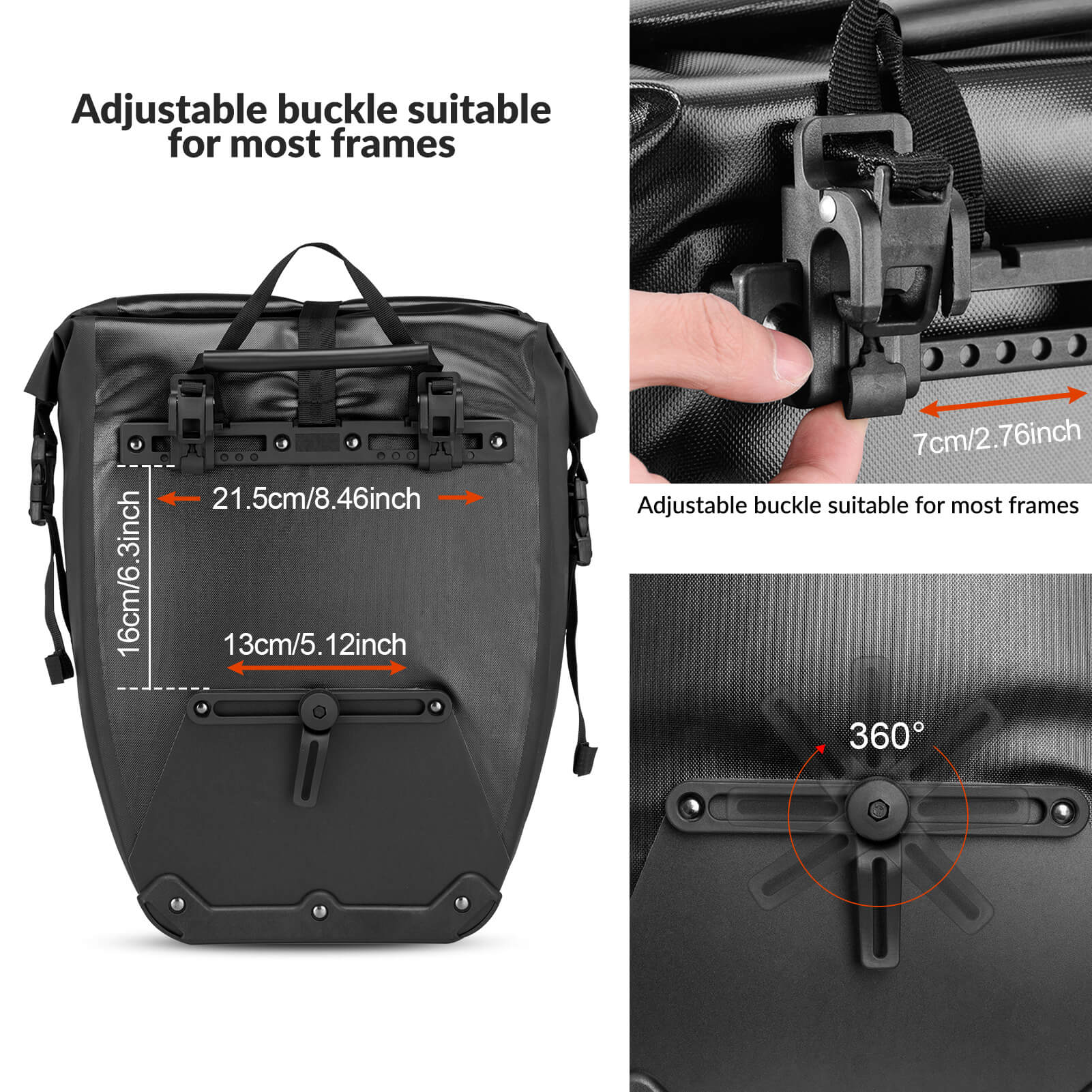 Waterproof Bike Pannier - 27L - OVERLANDERS Outfitter