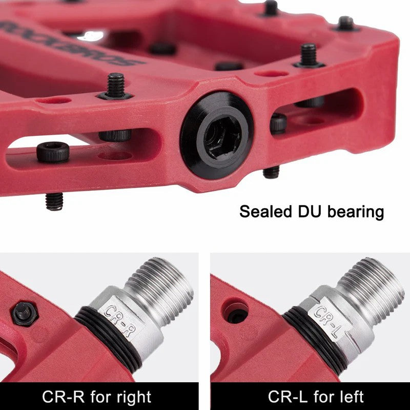 High-Speed Bearing Nylon Bike Pedals - OVERLANDERS Outfitter