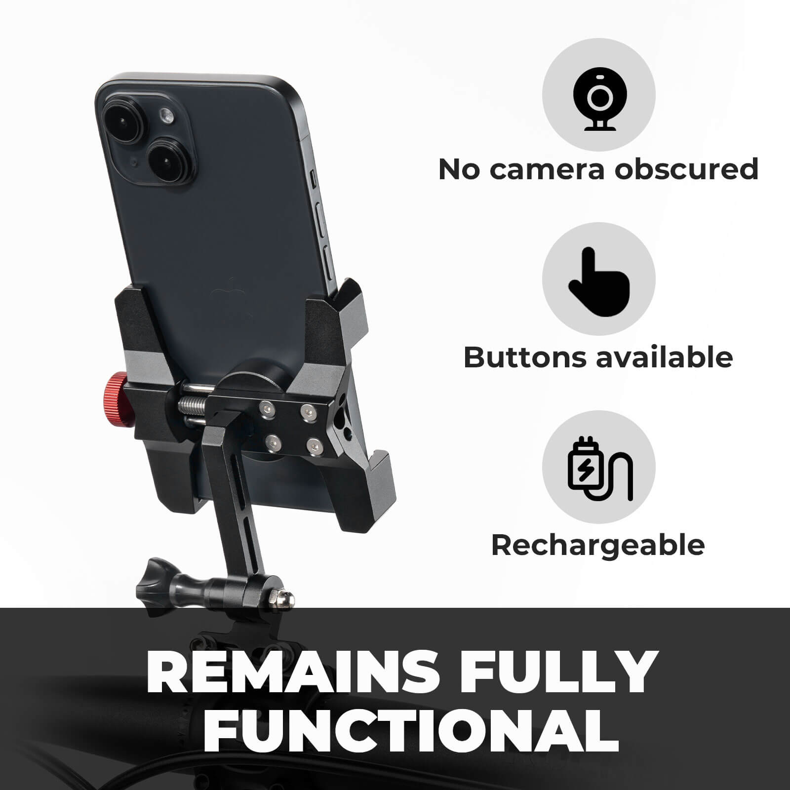 Aluminum Bike Phone Holder - OVERLANDERS Outfitter