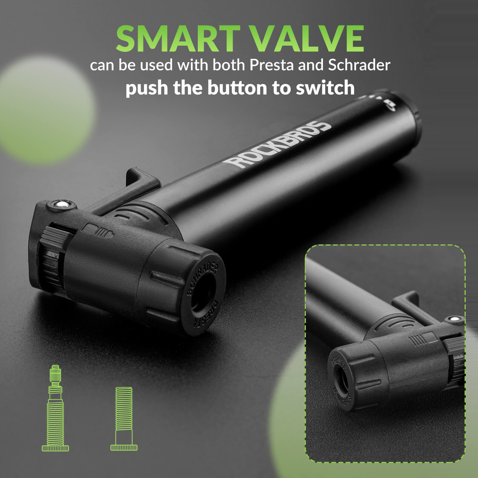 Portable Bike Pump - 80 PSI High Pressure - OVERLANDERS Outfitter