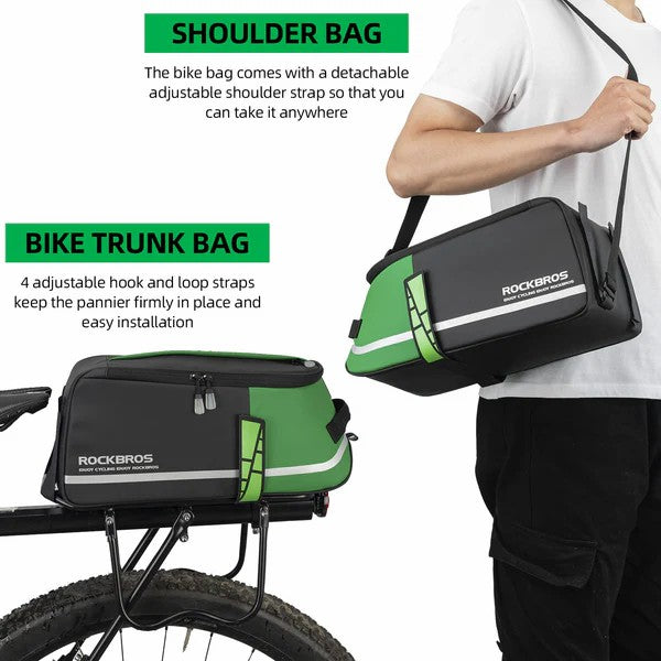 Multifunctional Bike Rear Rack Bag - 4L - OVERLANDERS Outfitter