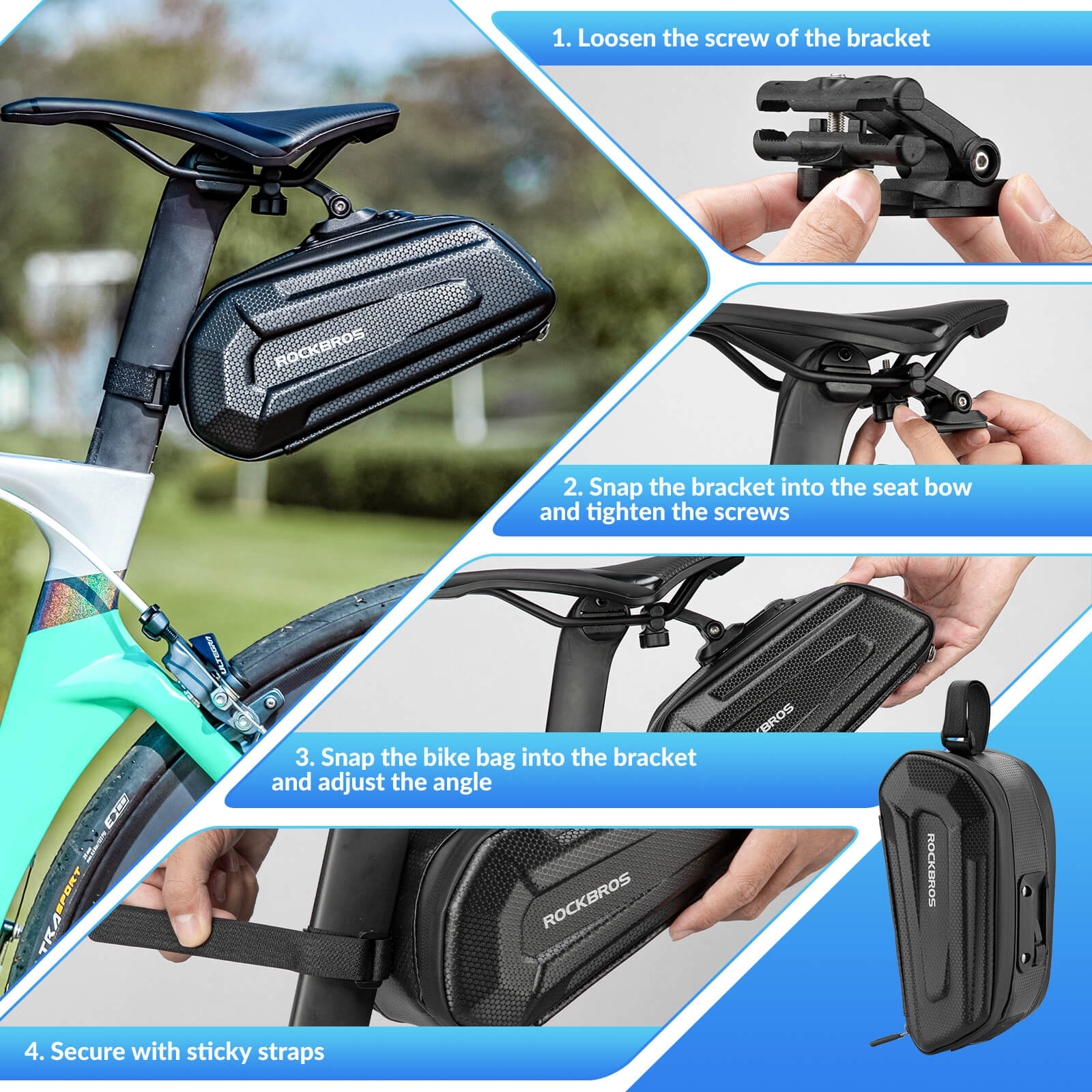 Bike Saddle Bag Hard Shell 1.7L - OVERLANDERS Outfitter