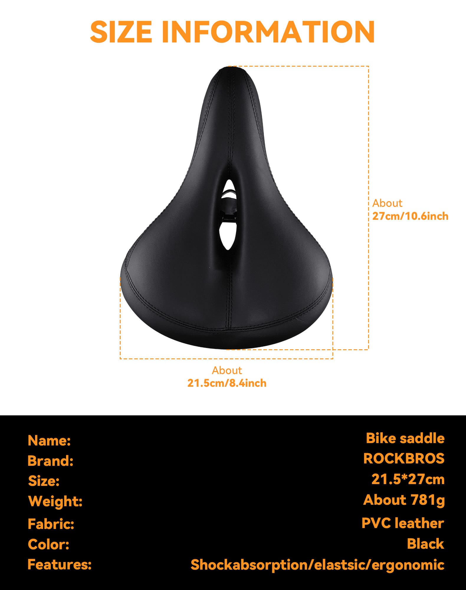 Comfort Bike Saddle with Rear Safety Light - OVERLANDERS Outfitter