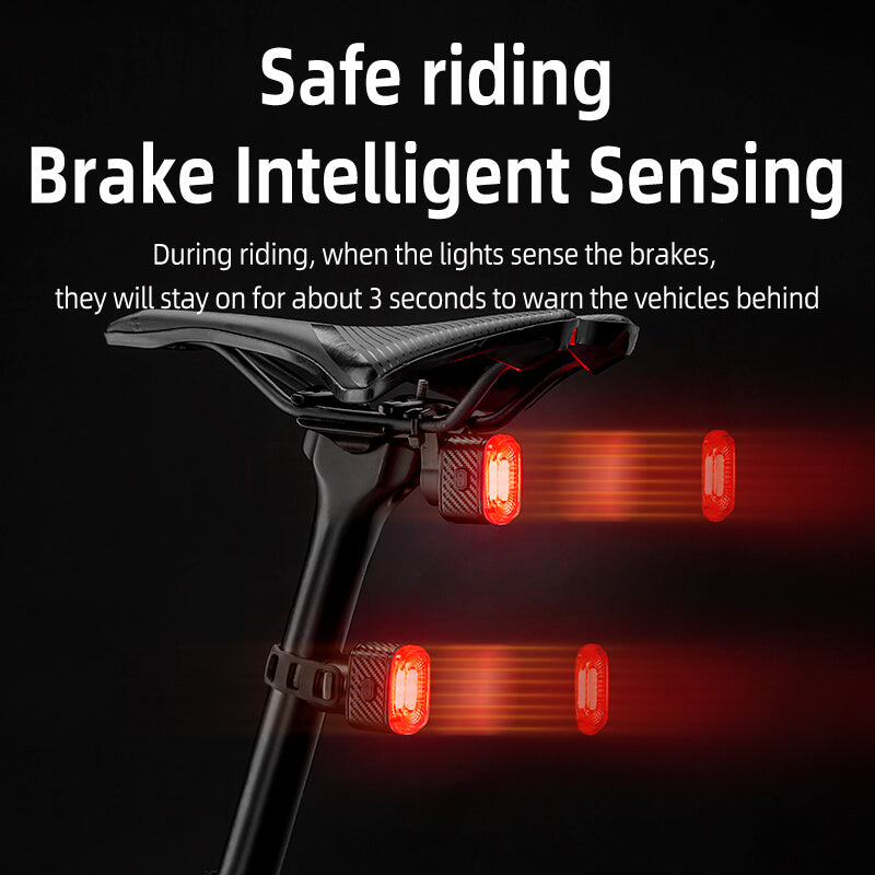 Q2S Smart Bike Tail Light Brake Sensing Bicycle Rear Lights - OVERLANDERS Outfitter