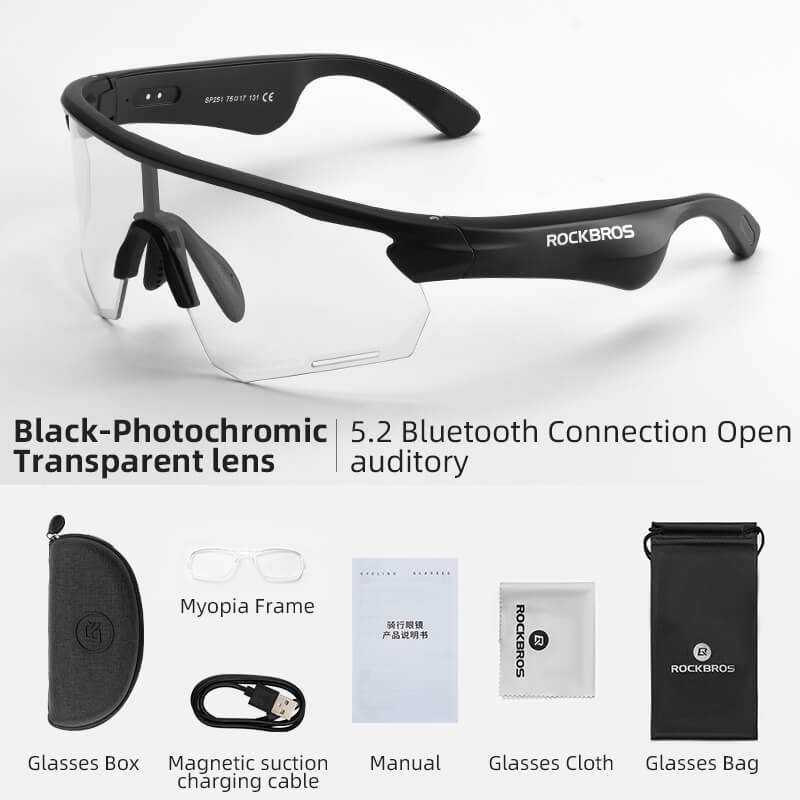ROCKBROS Bluetooth Cycling Sunglasses Polarized Smart Glasses - OVERLANDERS Outfitter