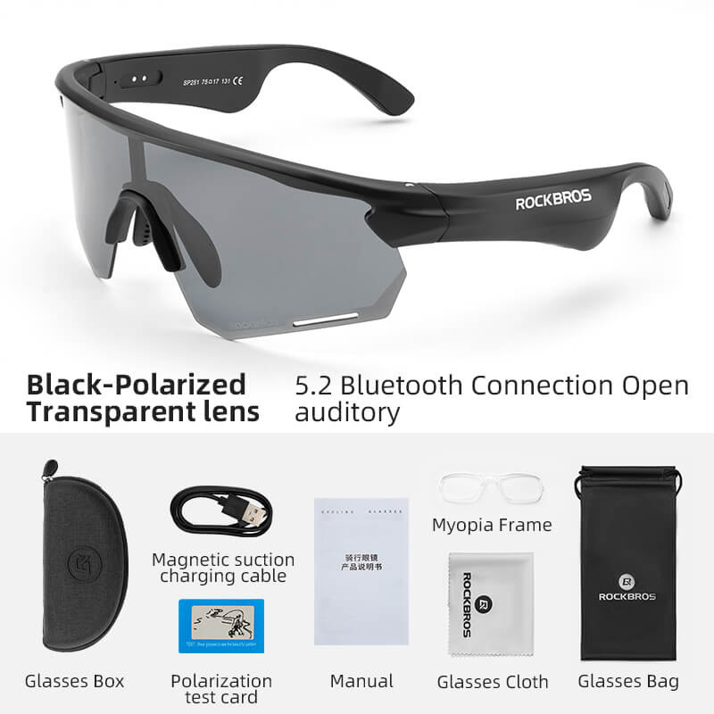 ROCKBROS Bluetooth Cycling Sunglasses Polarized Smart Glasses - OVERLANDERS Outfitter